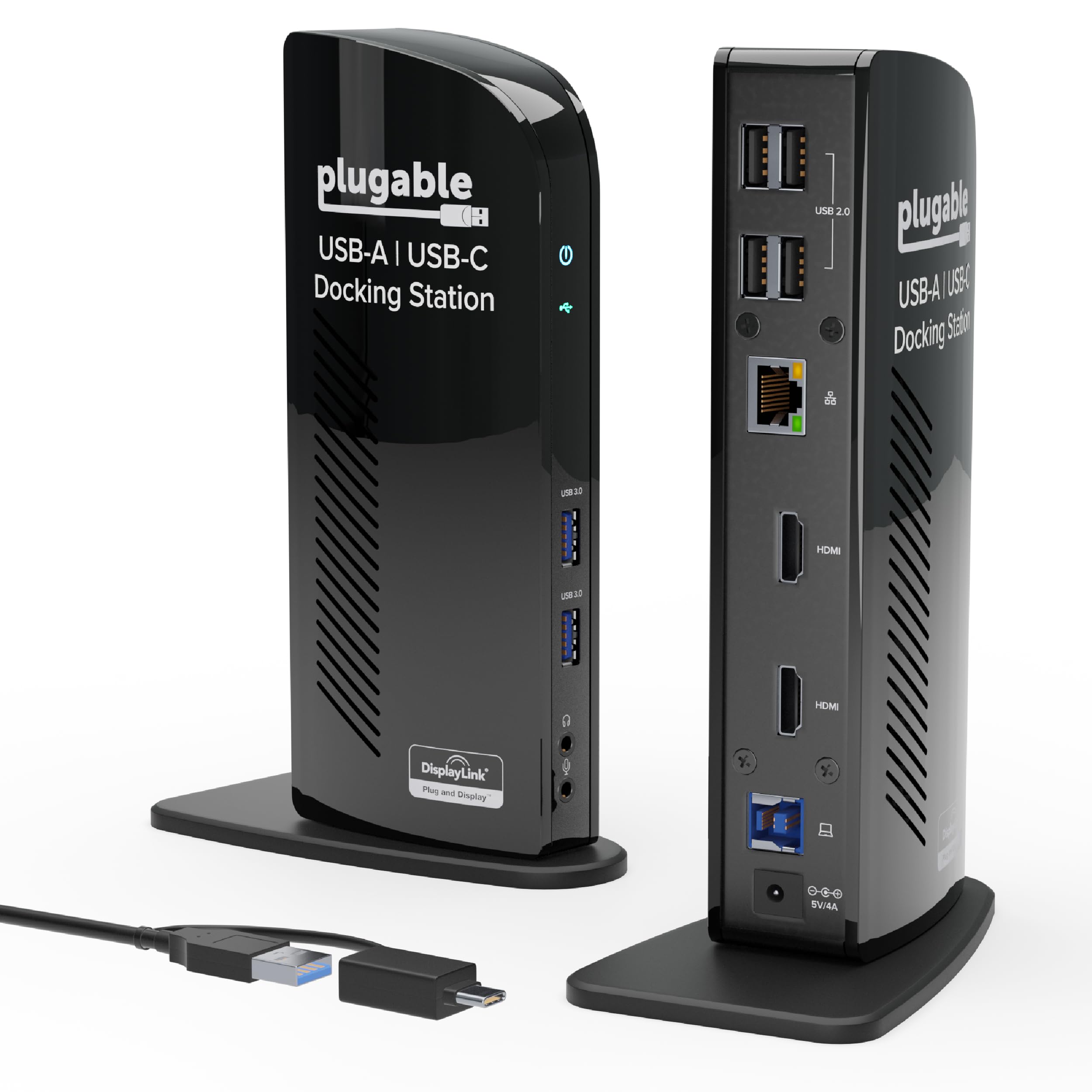 USB 3.0 UNIVERSAL LAPTOP DOCKING STATION DUAL MONITOR FOR WINDOWS AND MAC(HDMI A