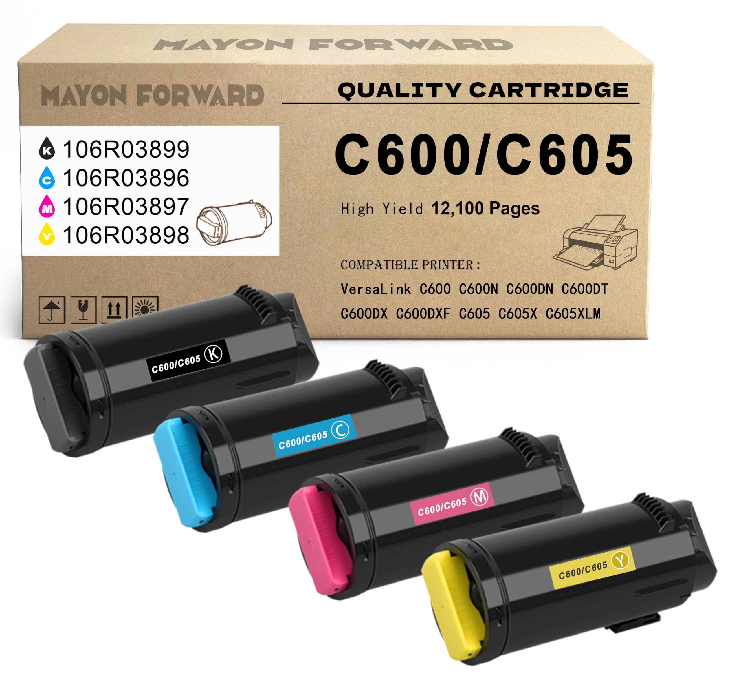 GENUINE XEROX MAGENTA STANDARD CAPACITY TONER CARTRIDGE FOR THE VERSALINK C600/C