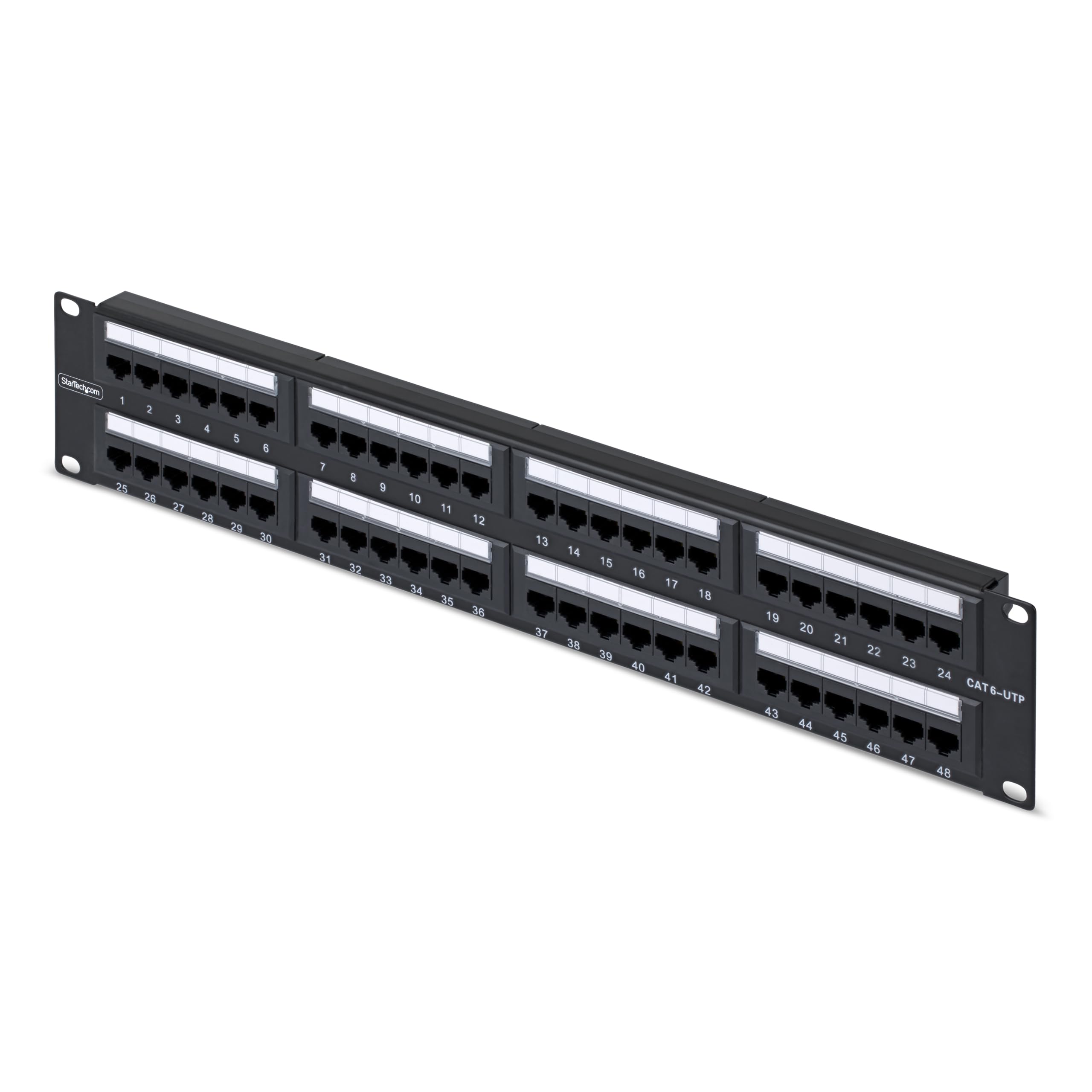 48-PORT 2U CAT6 PATCH PANEL     RACKMOUNT/UTP/RJ45/110 PUNCH DOWN