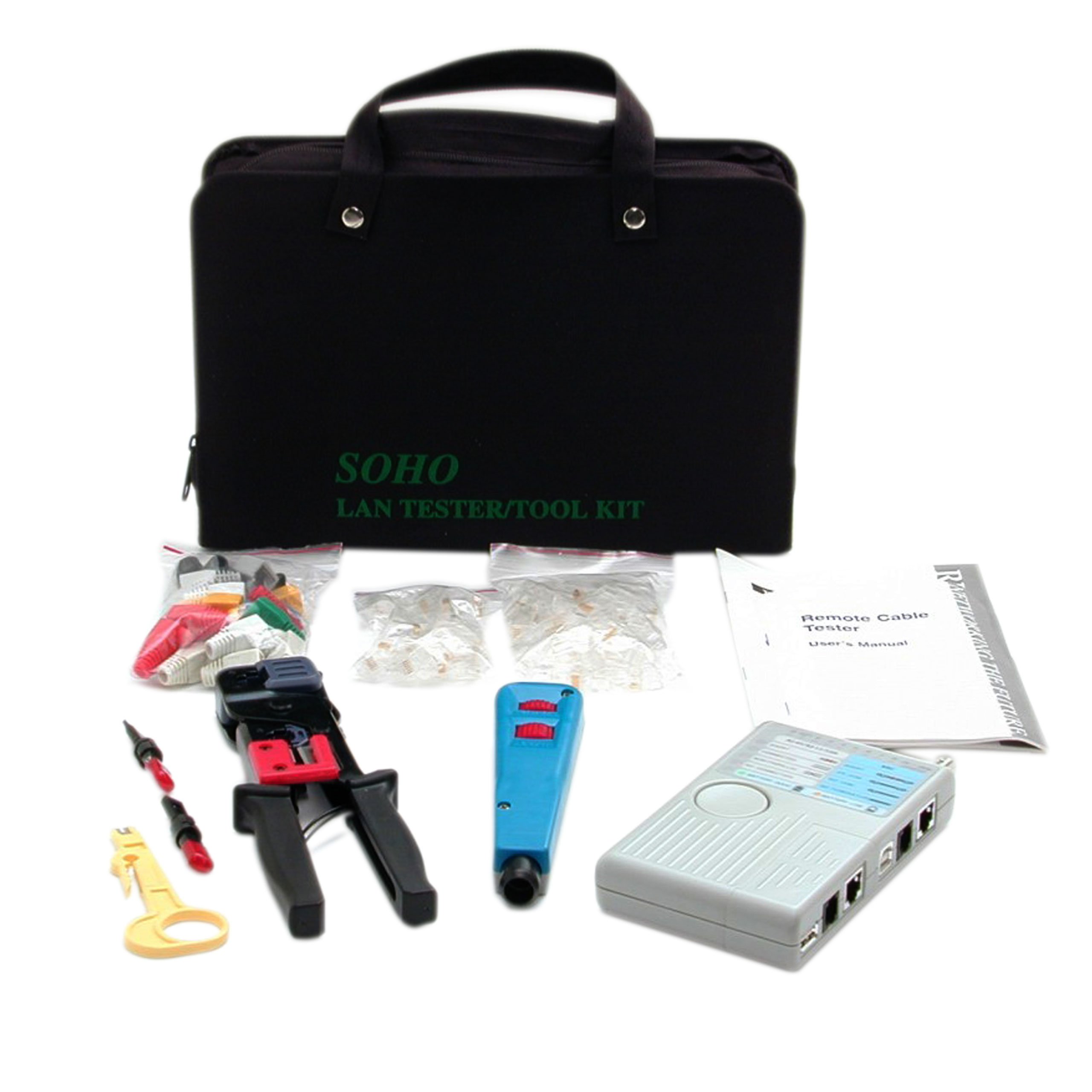 PROFESSIONAL NETWORK INSTALLER  TOOL KIT RJ45 ETHERNET CABLE TOOLS
