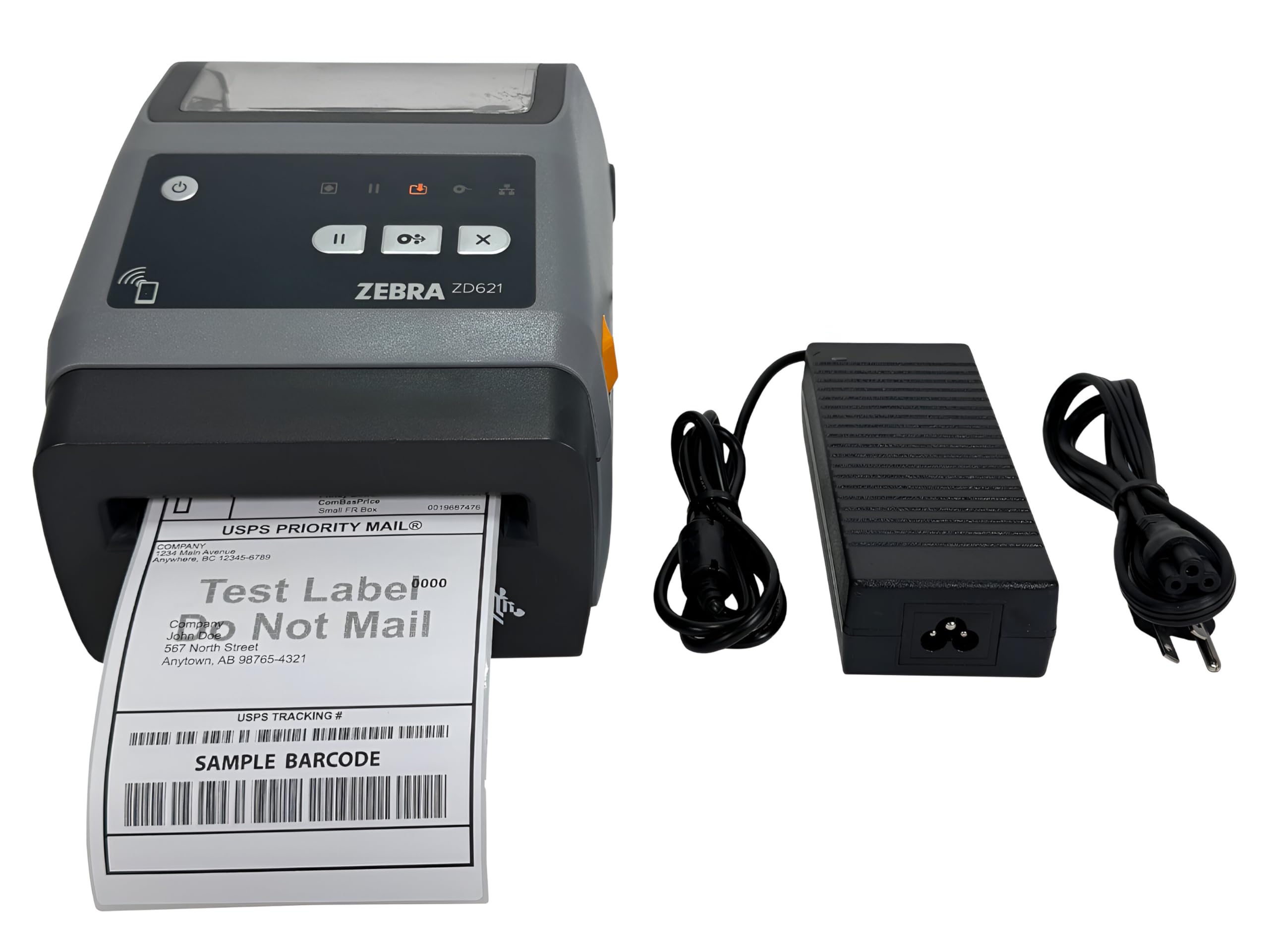 ZD621 DT PRINTER 203DPI USB     HOST ENET SER BTLE5 CUTTER US CORD