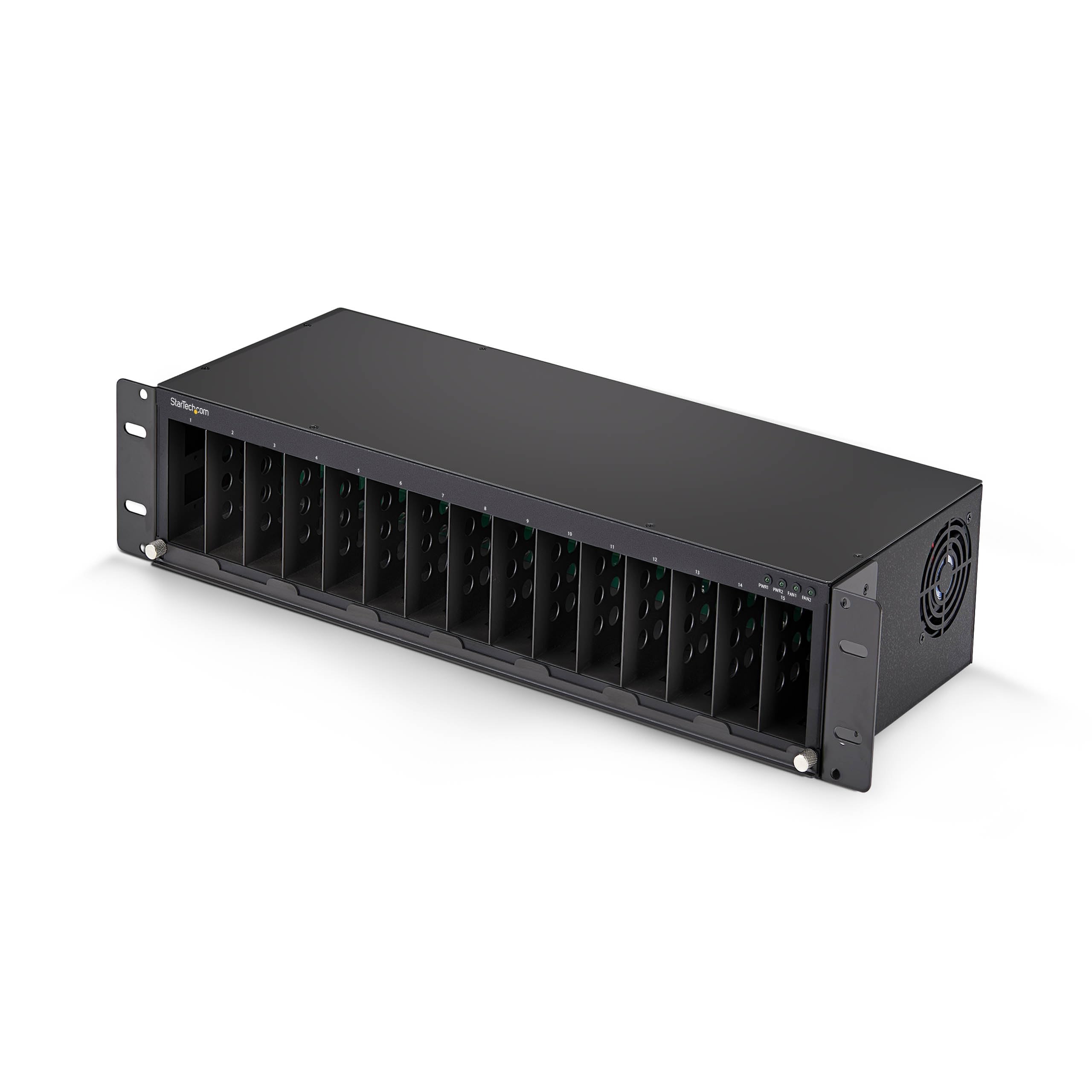 15-SLOT MEDIA CONVERTER CHASSIS UNMANAGED 19IN RACKMOUNT TAA