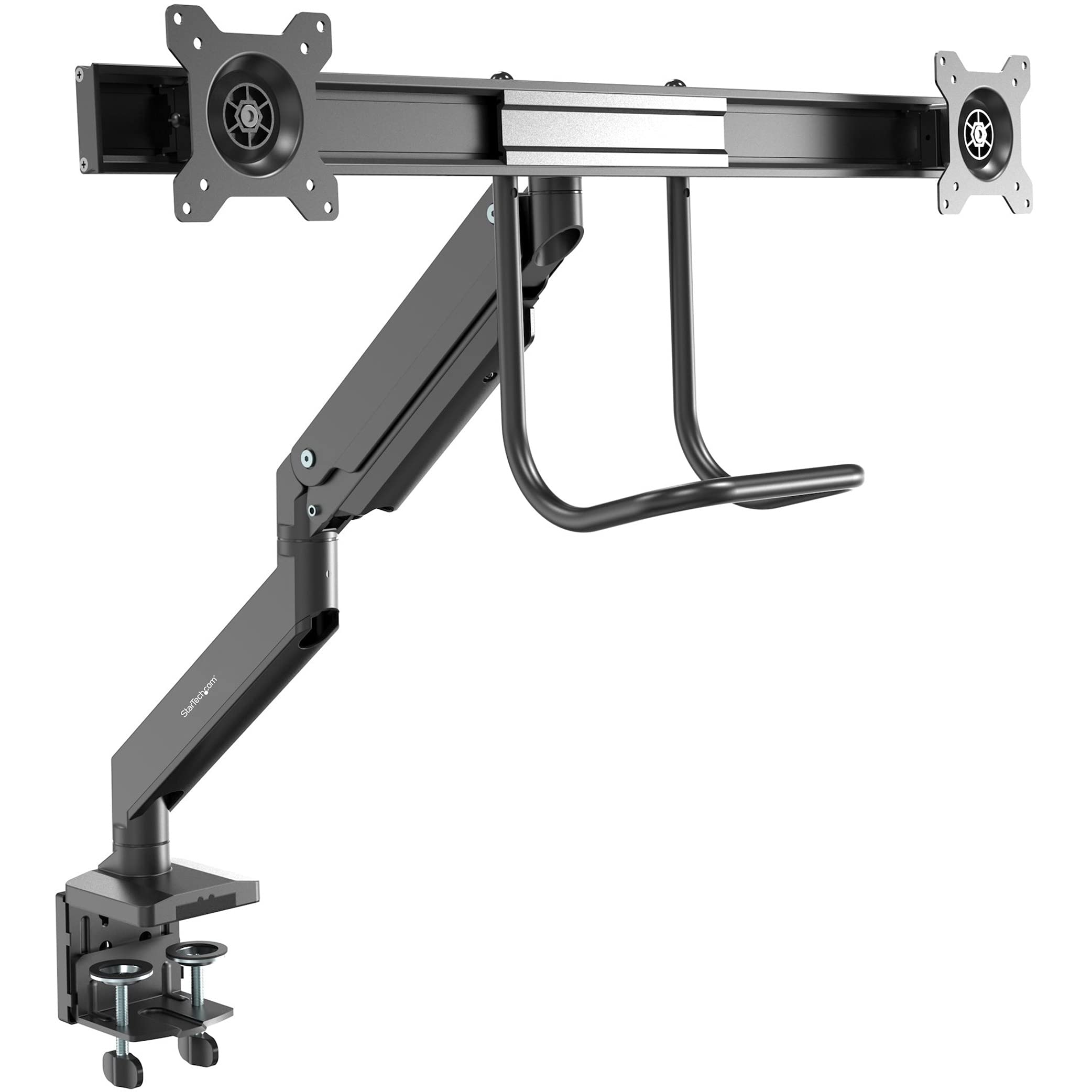DESK MOUNT DUAL MONITOR ARM     ERGONOMIC VESA MOUNT DISPLAY STAND