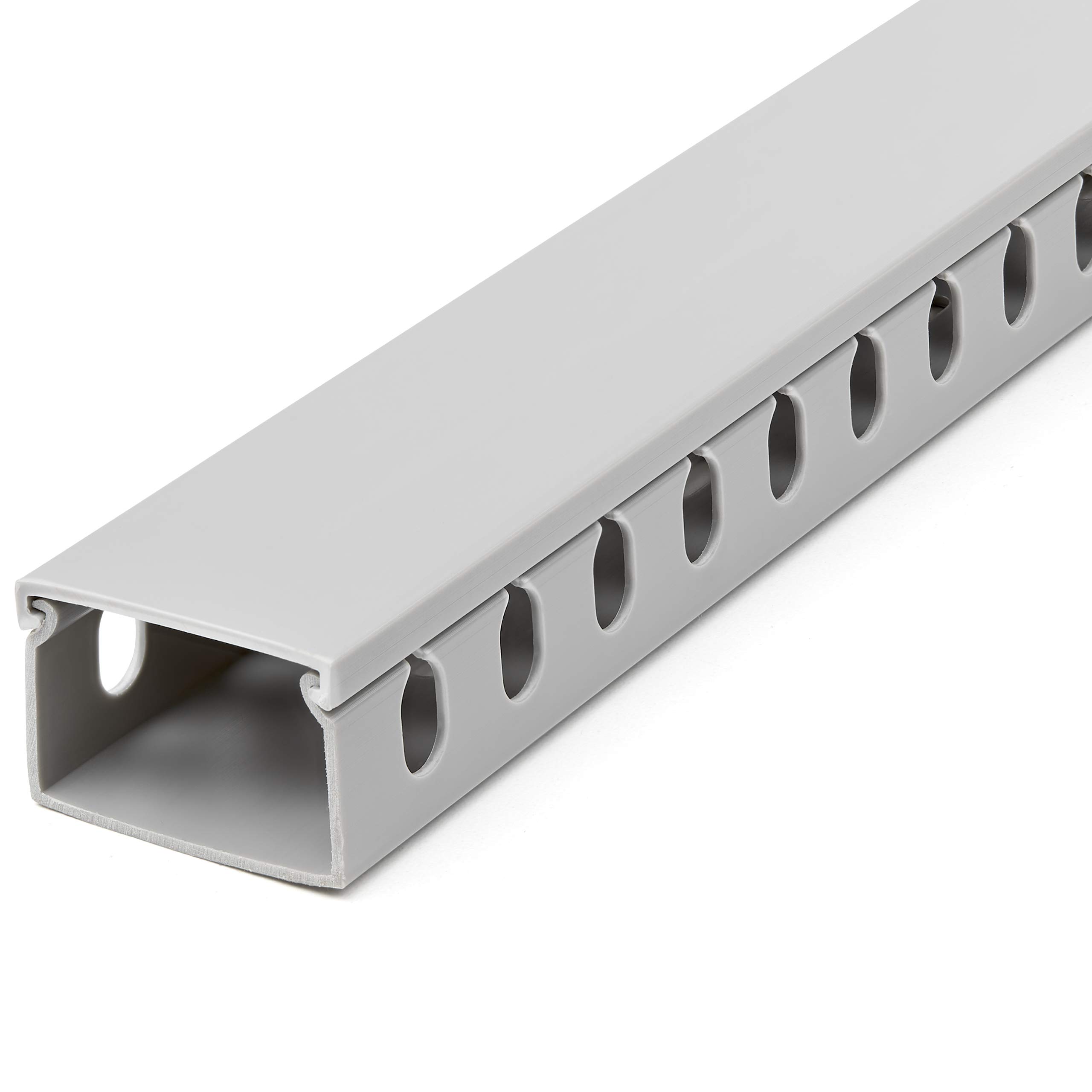 SLOTTED CABLE RACEWAY W/ COVER  OPEN SLOT CABLE MANAGEMENT DUCT