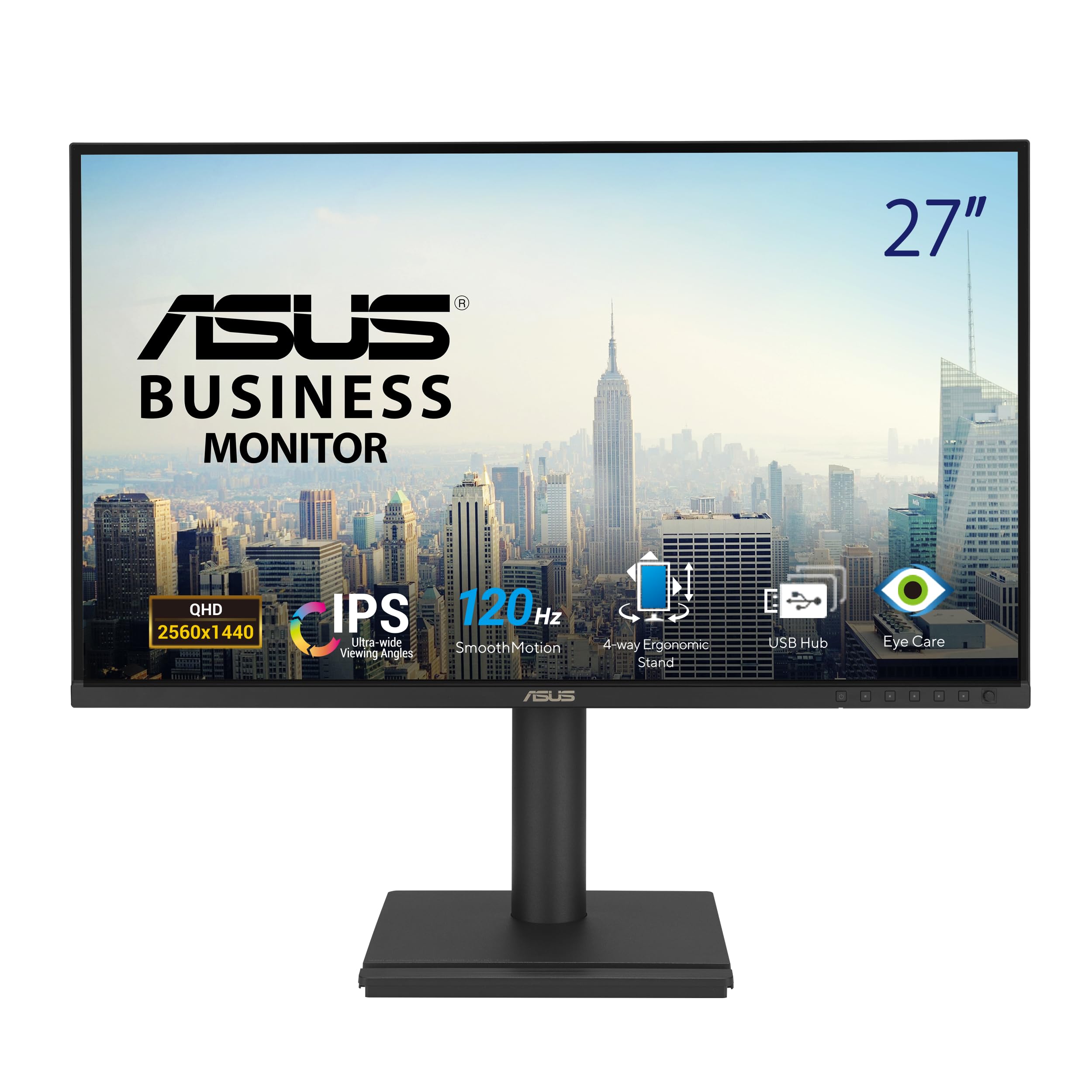 ASUS 27IN 1440P BUSINESS MONITO QHD (2560X1440) IPS 120HZ