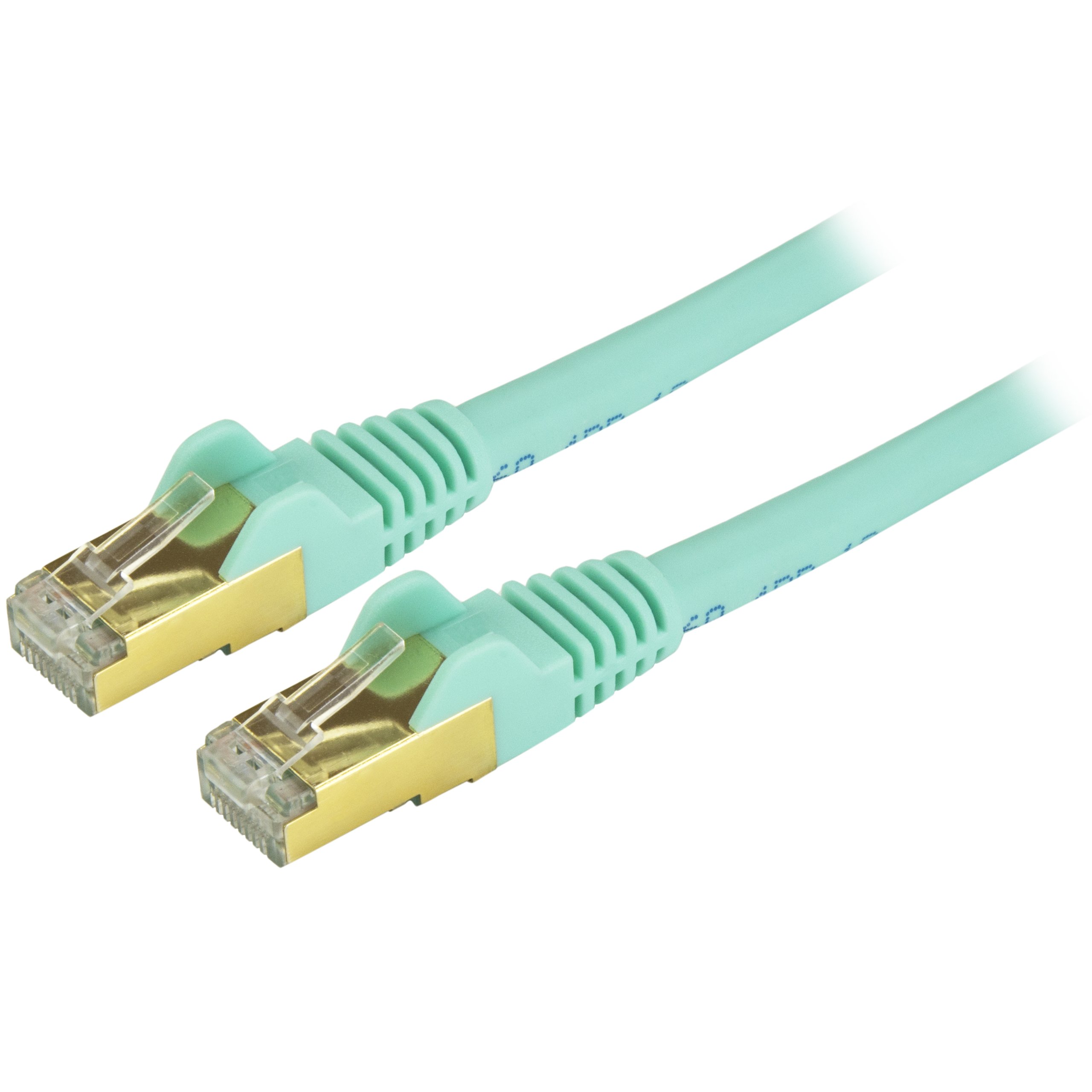 25FT AQUA CAT6A ETHERNET CABLE  .09             P PATCH CABLE CORD