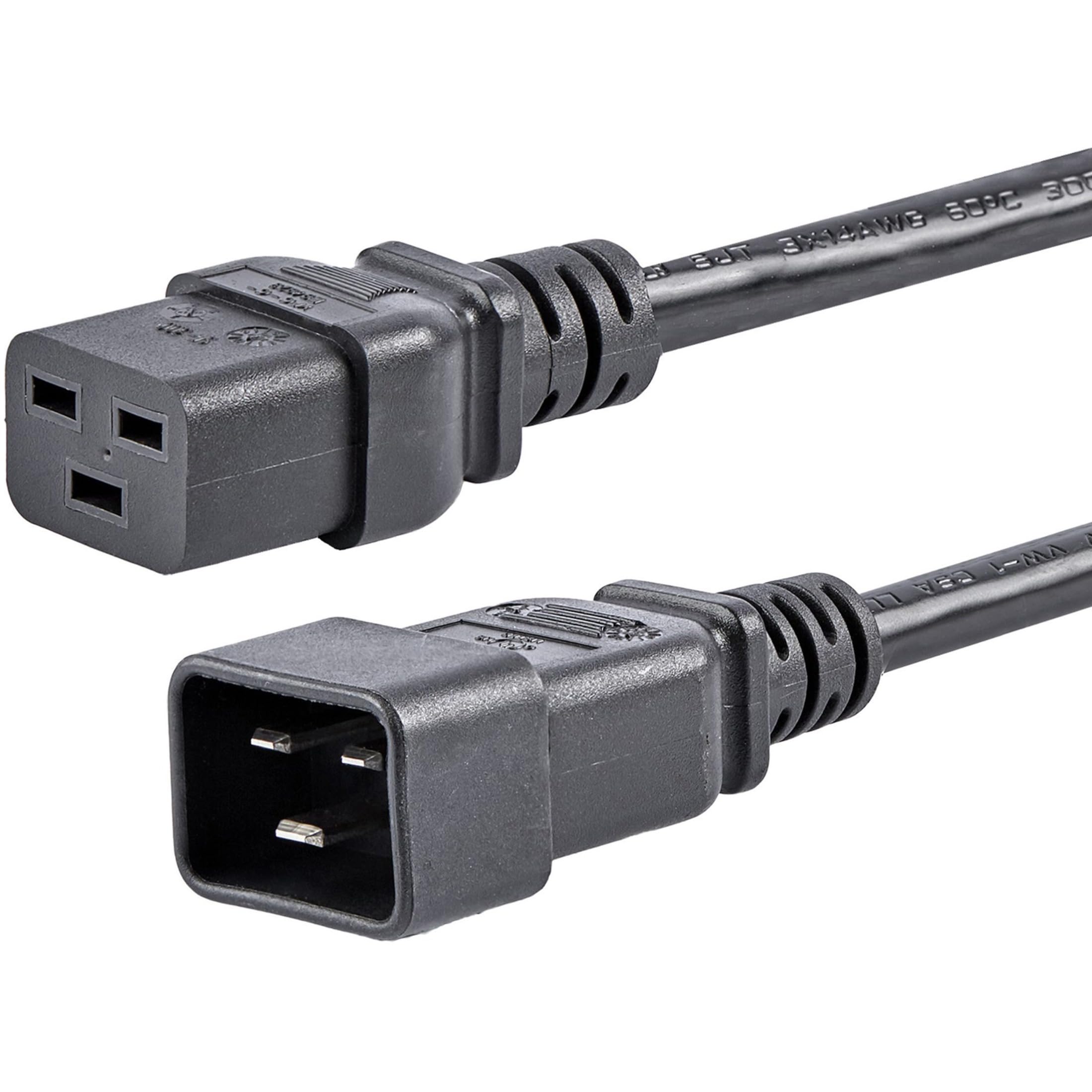 6FT COMPUTER POWER CORD C19 TO  C20 AC POWER EXTENSION CABLE CORD