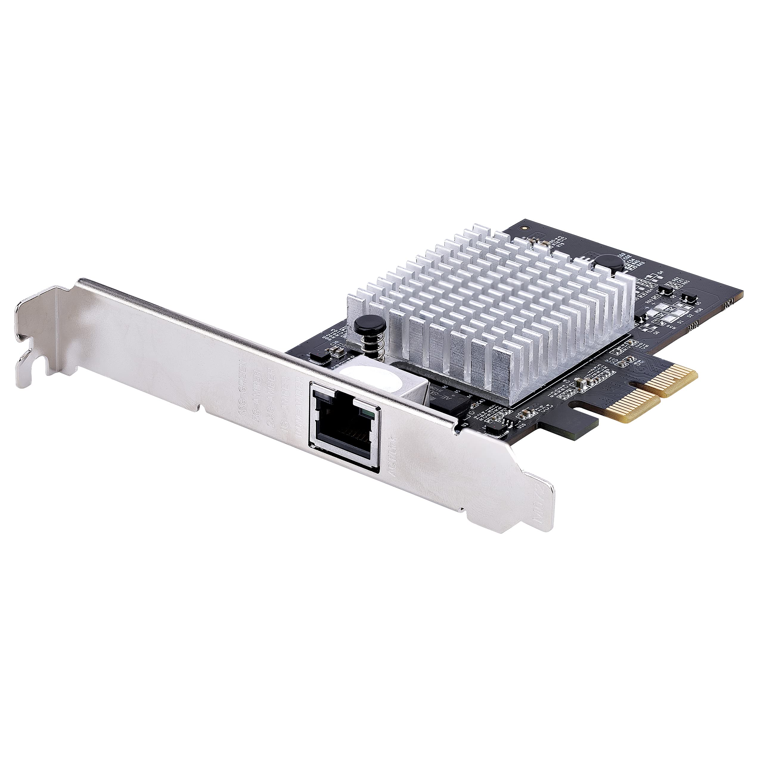 THIS 10G CAPABLE PCIE NETWORK ADAPTER CARD LEVERAGES EXISTING CAT5E/6/6A CABLING