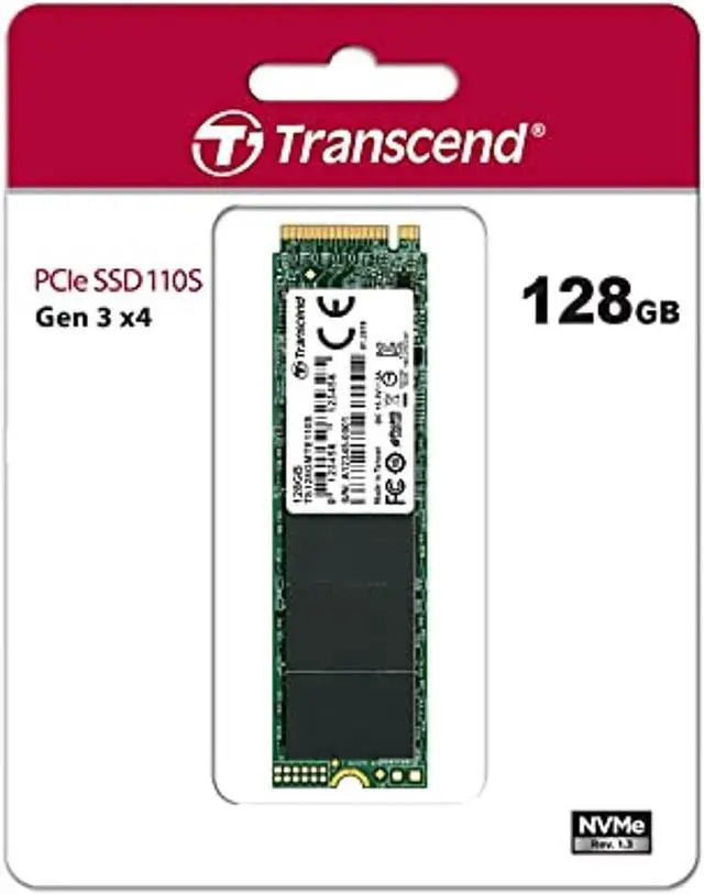 128GB TS128GMTE110S M.2 2280    PCIE GEN3X4 3D TLC DRAM-LESS