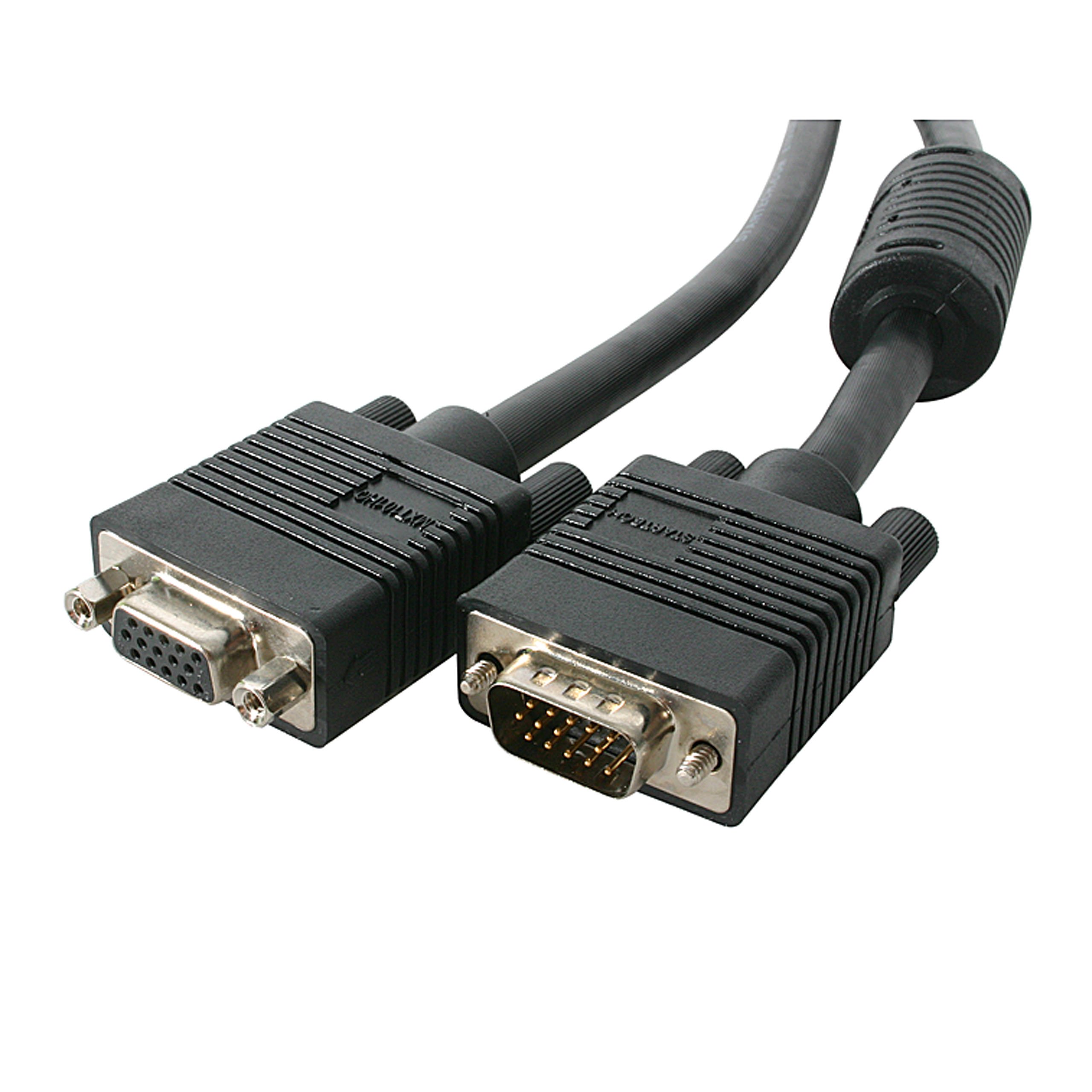 25FT COAX HIGH RES VGA MONITOR  EXTENSION CABLE HDDB15 M/F