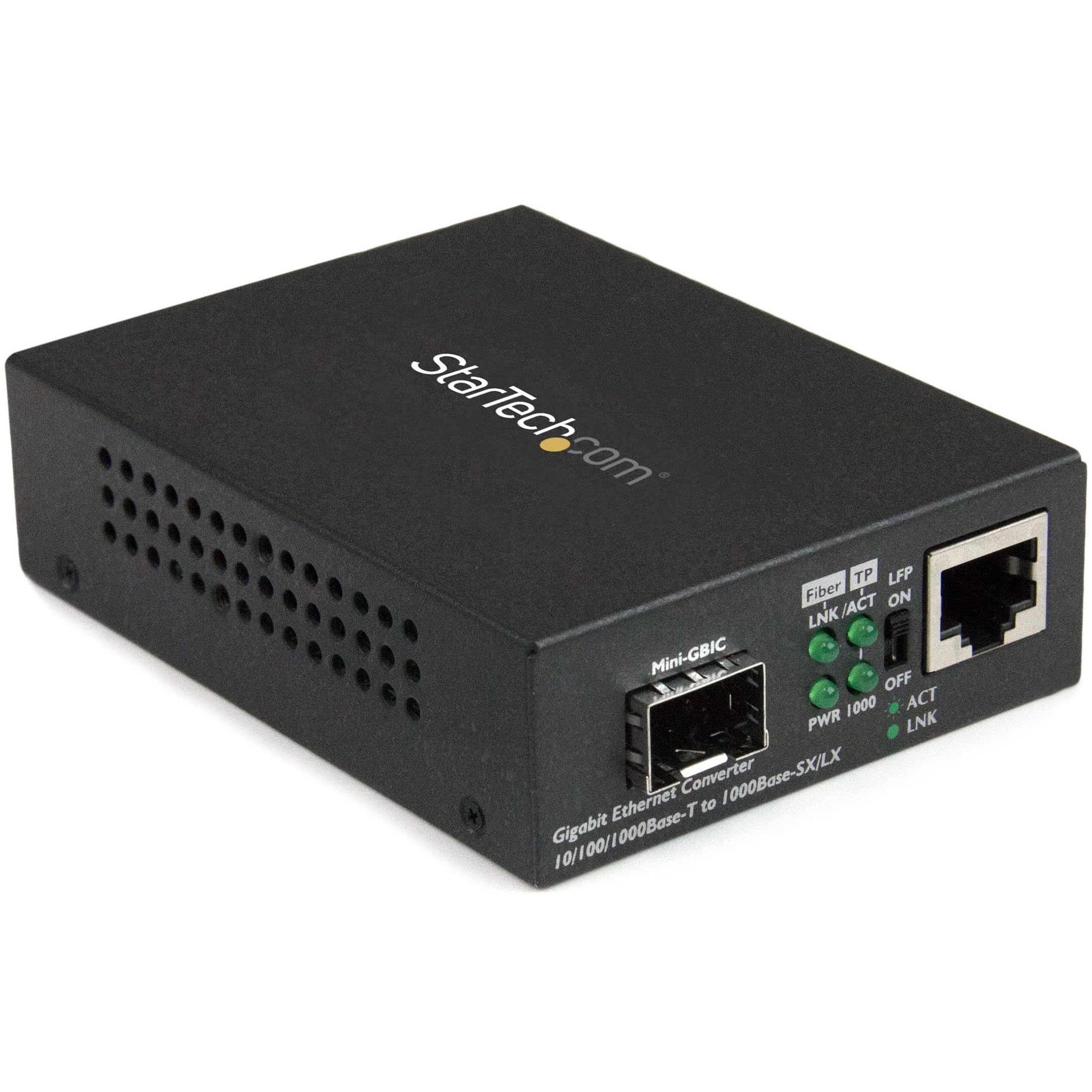GIGABIT ETHERNET FIBER MEDIA    CONVERTER RJ45 COPPER TO FIBER SFP