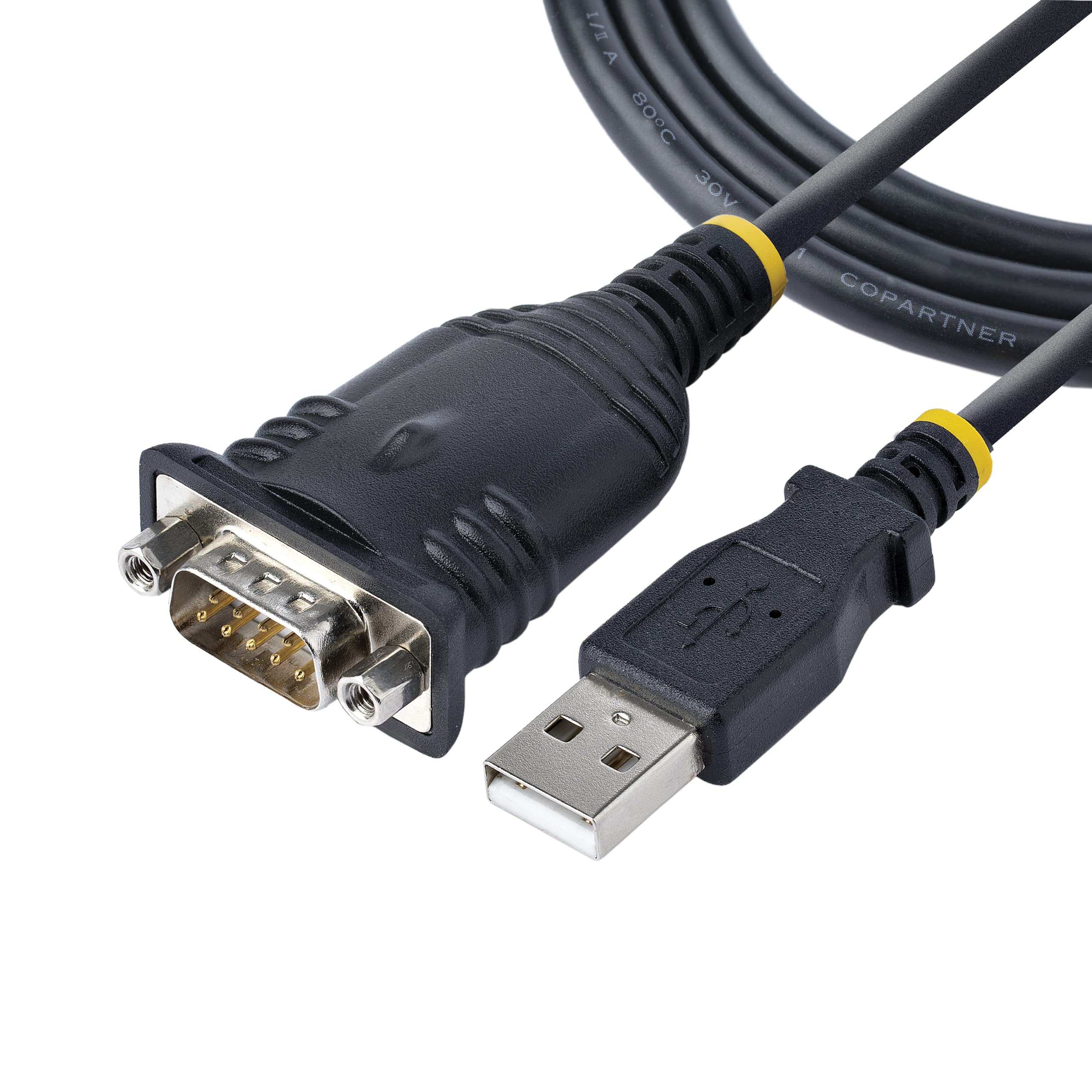 3FT USB TO SERIAL CABLE ADAPTER USB TO RS232 DB9 CONVERTER CABLE