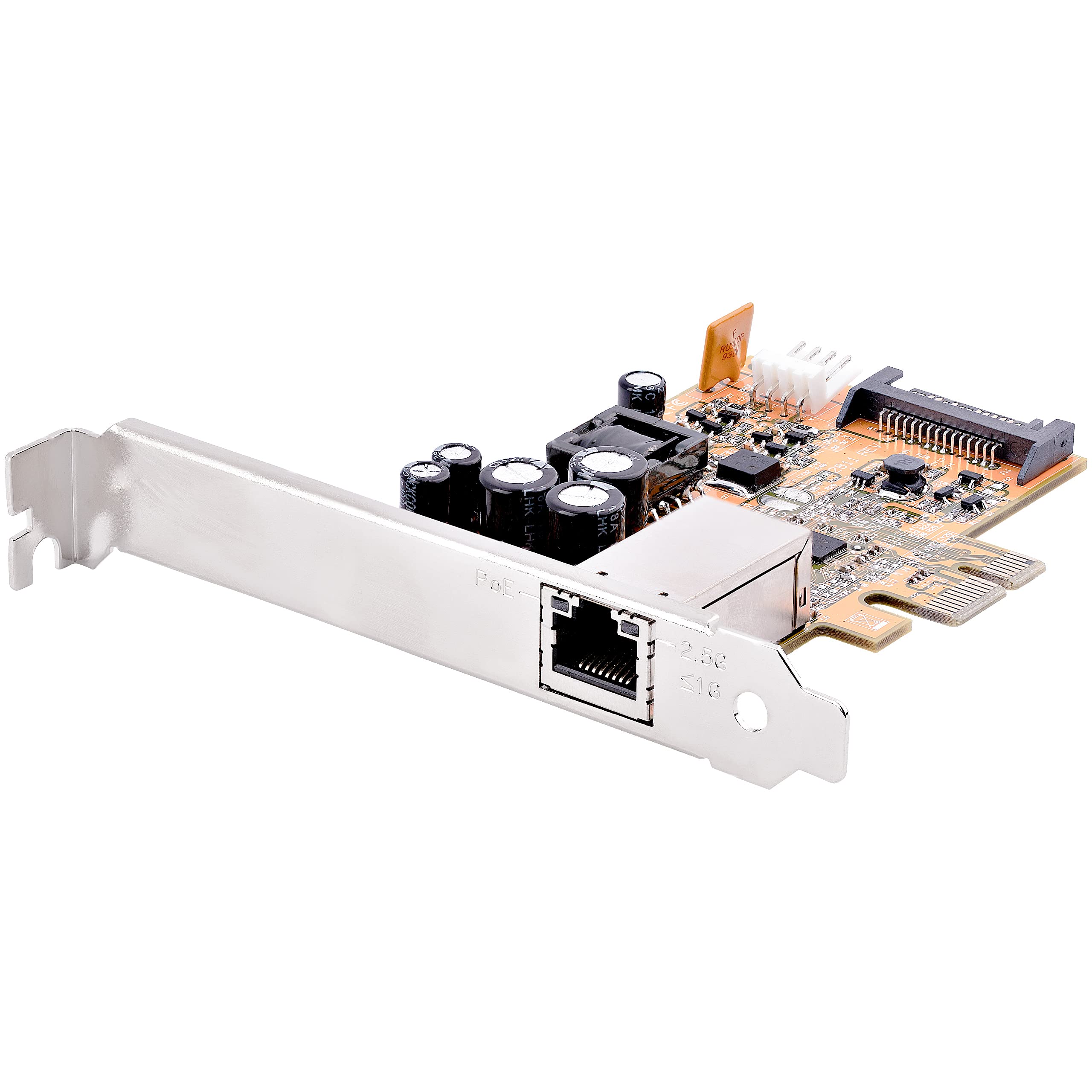 PCI EXPRESS X1 POE NETWORK CARD SUPPORTS 2.5GBPS AND SUPPLIES 30W PSE/25.5W PD A