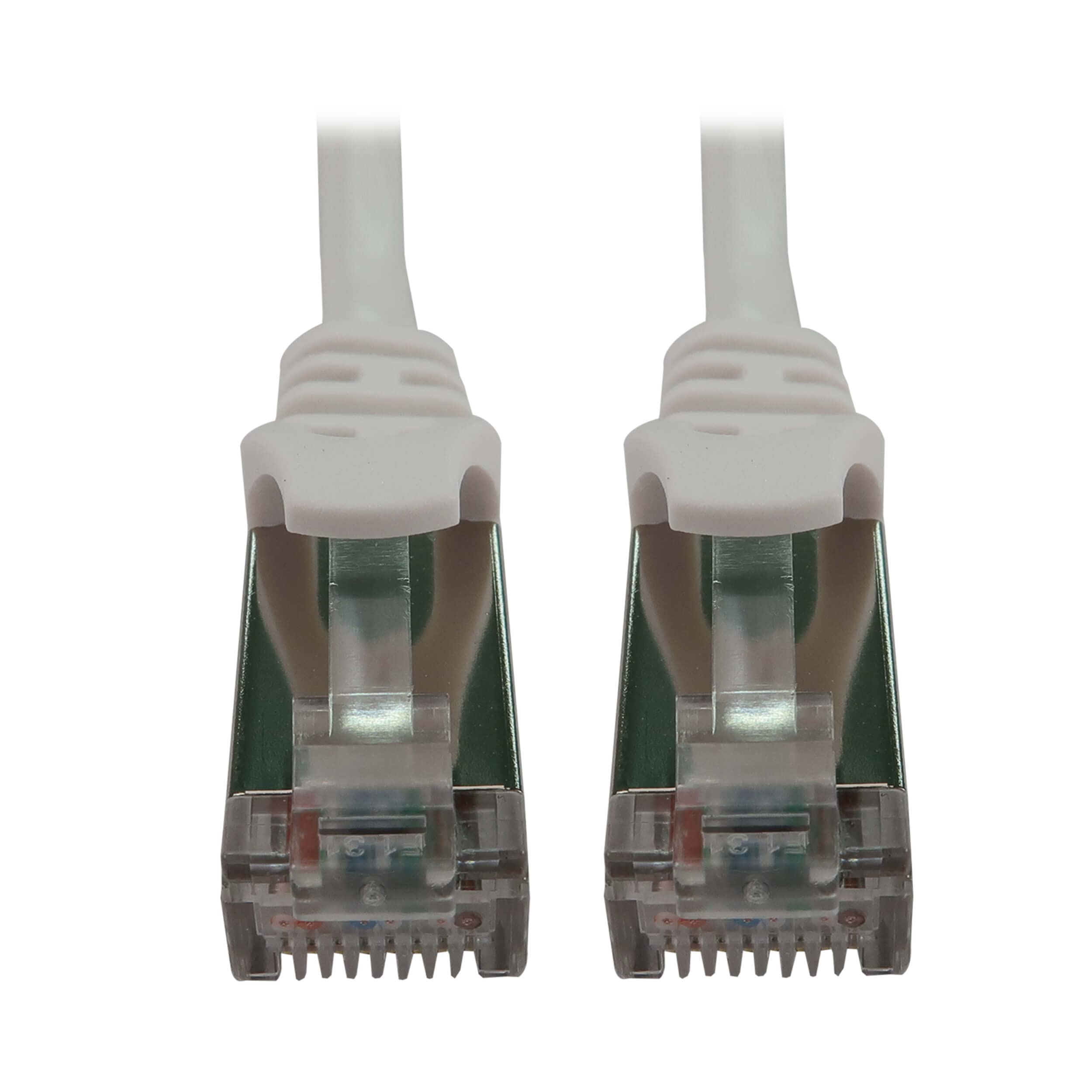 25FT CAT6A ENET CABLE SNAGLESS  SHIELDED SLIM 10G M/M WHITE