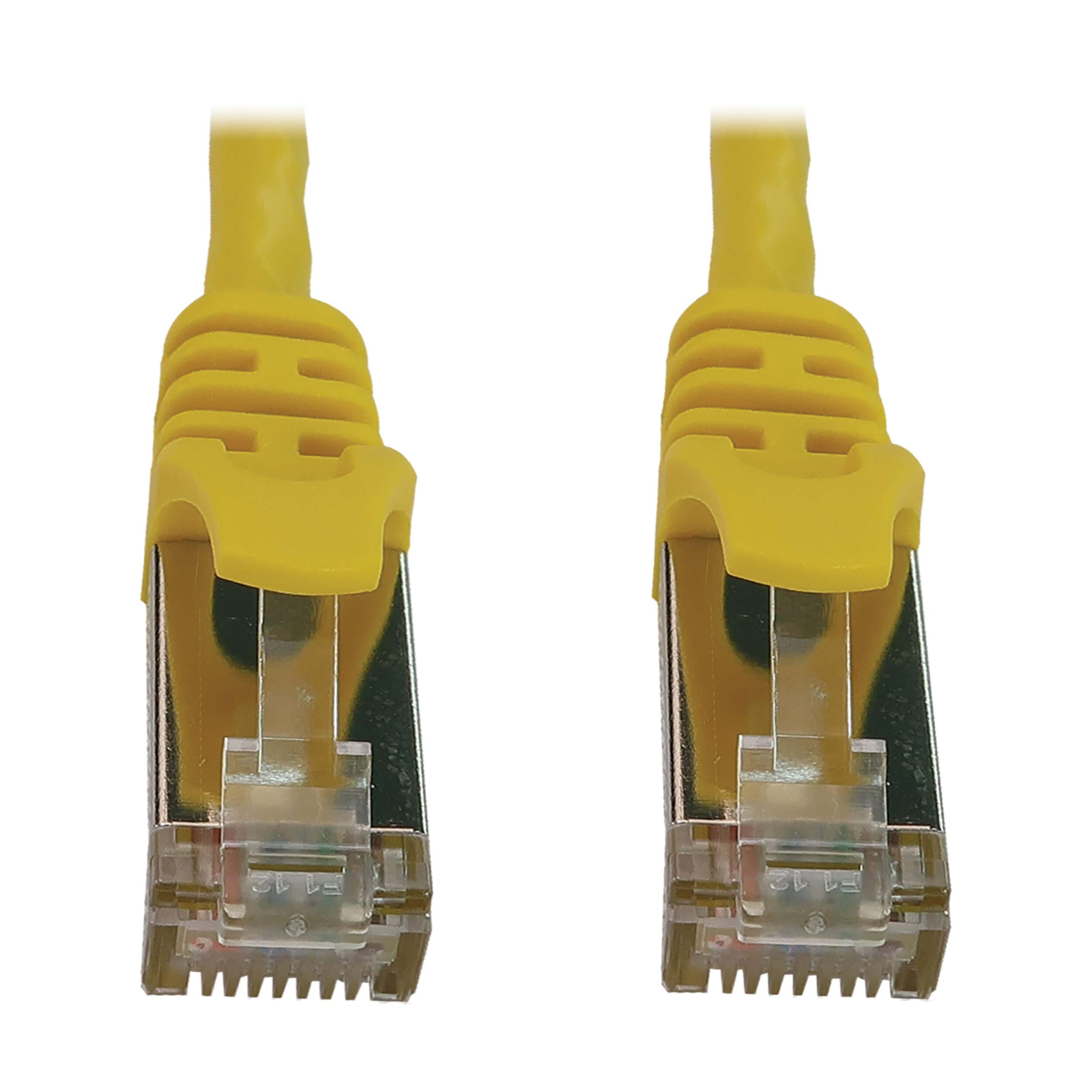 1FT CAT6A ENET CABLE SNAGLESS   SHIELDED SLIM 10G M/M YELLOW