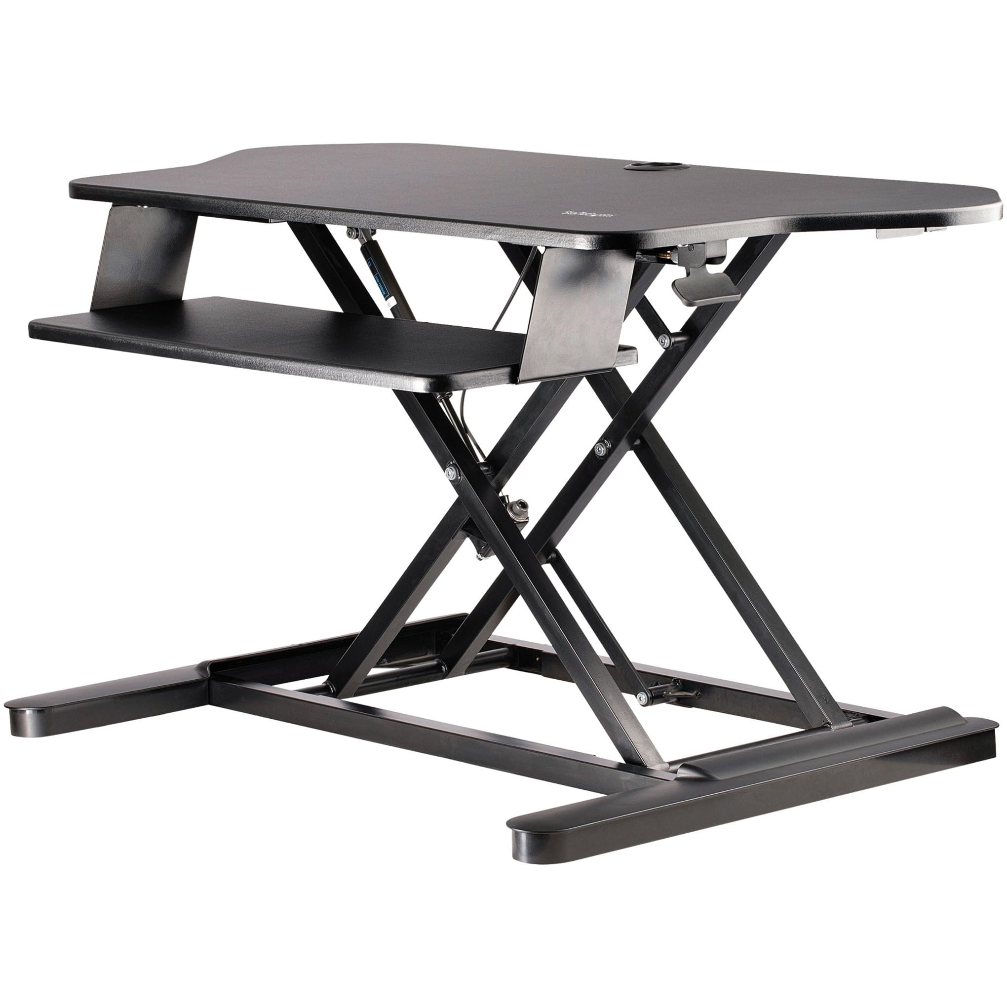 CORNER SIT STAND DESK CONVERTER KEYBOARD TRAY ADJUSTABLE HEIGHT