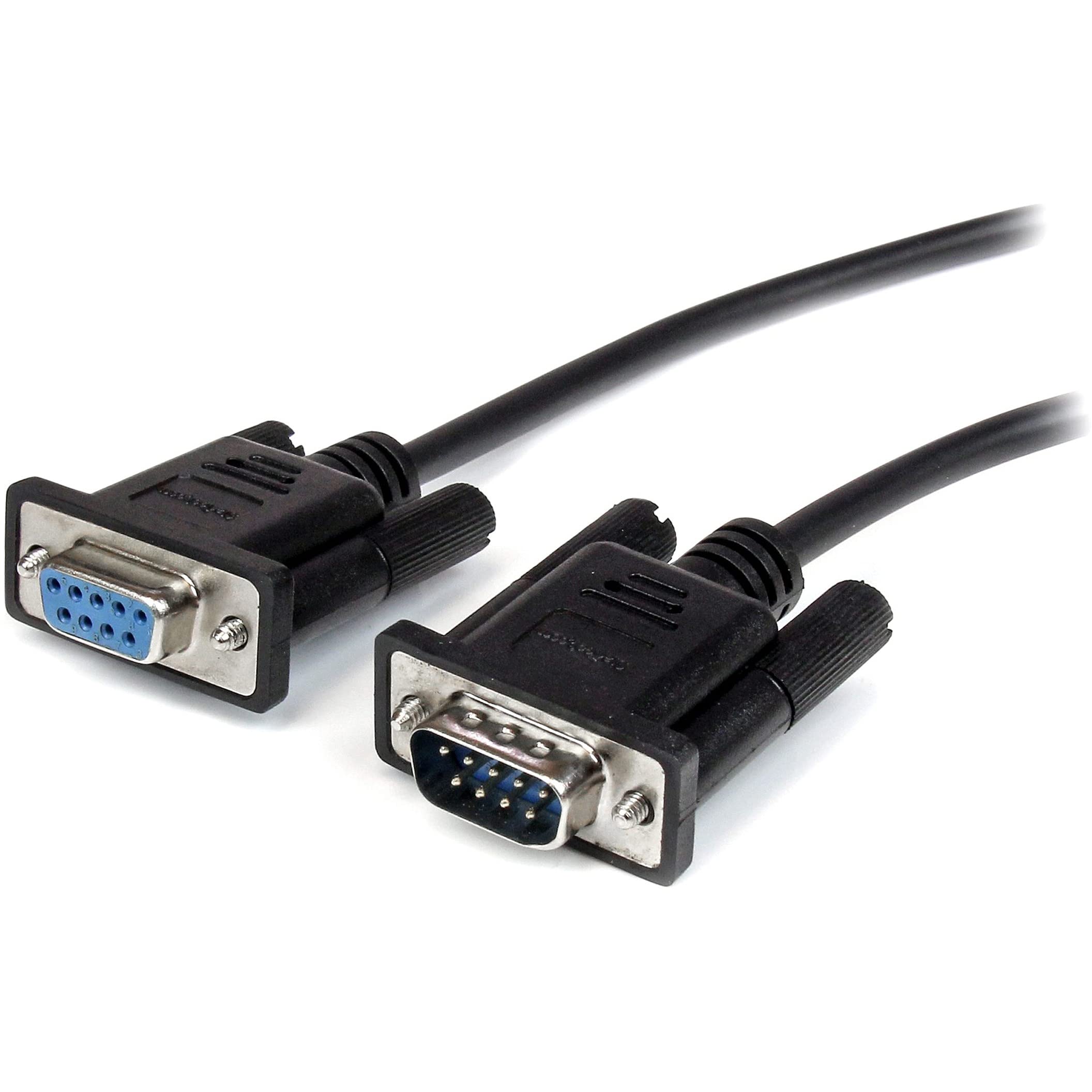 0.5M DB9 RS232 SERIAL EXTENSION CABLE BLK M/F CABLE