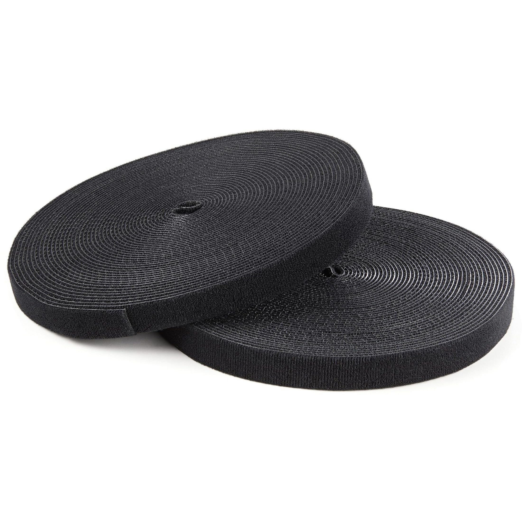 100FT HOOK AND LOOP ROLL CABLE  TIE FASTENER STRAPS REUSABLE WRAP