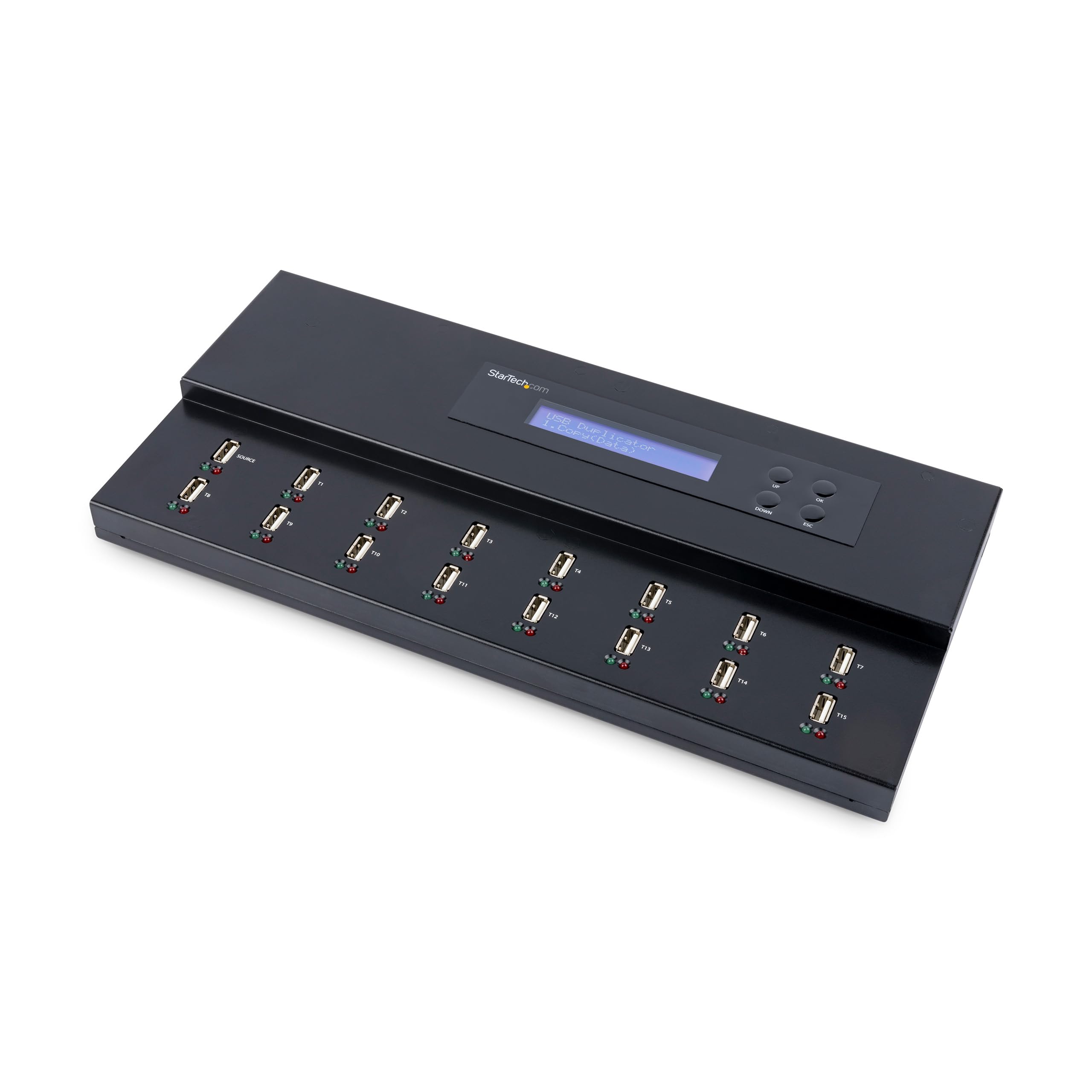 1 TO 15 STANDALONE USB FLASH DRIVE DUPLICATOR/ERASER, CLONER/SANITIZER; SUPPORTS