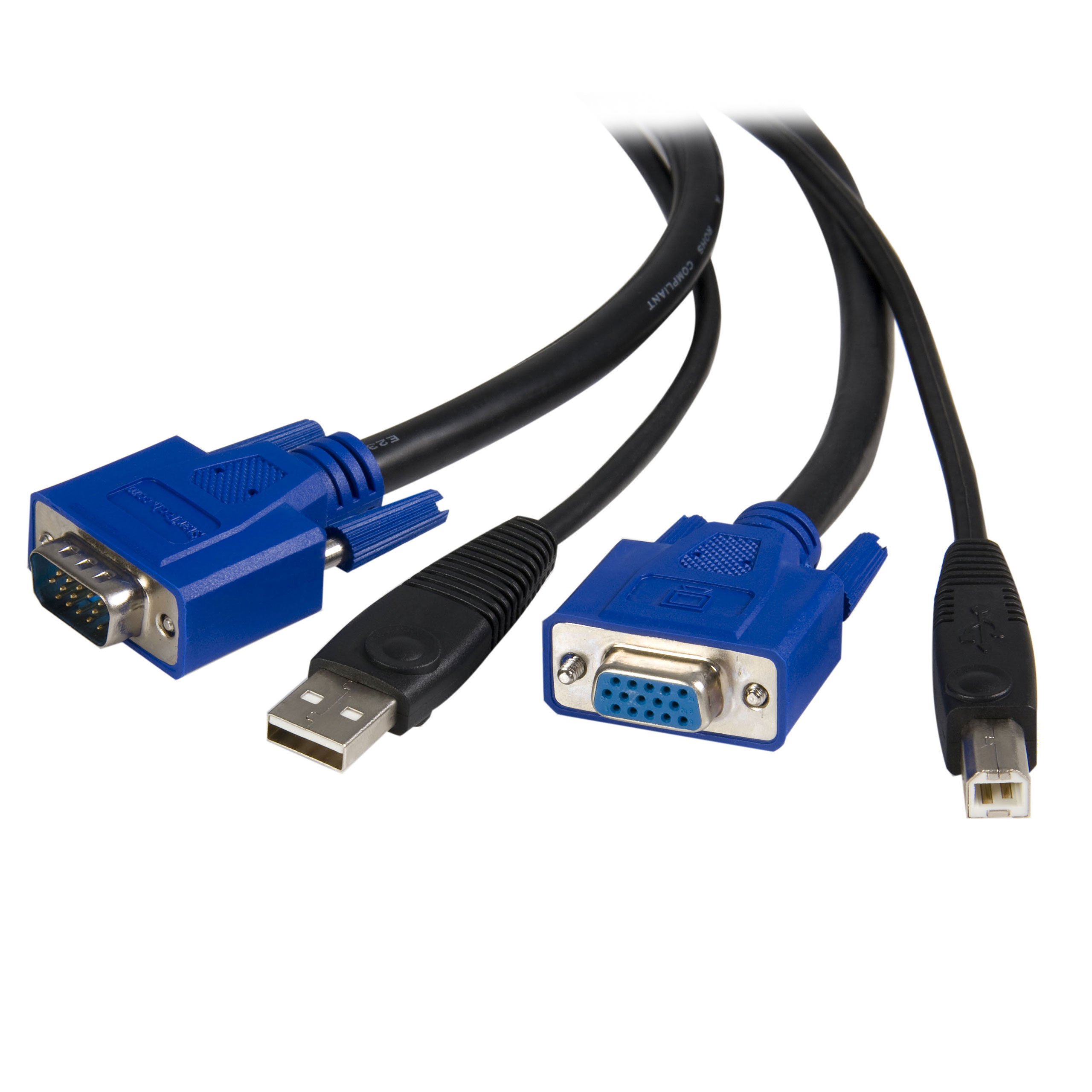 15FT USB VGA KVM CABLE          KVM CONSOLE USB VGA VIDEO CORD