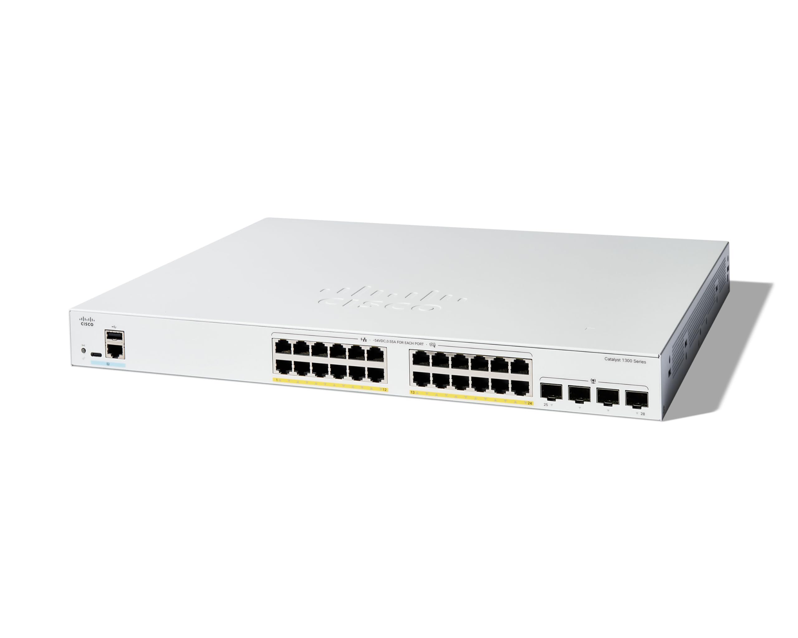 CATALYST 1300 24-PORT GE, FULL POE, 4X1G SFP