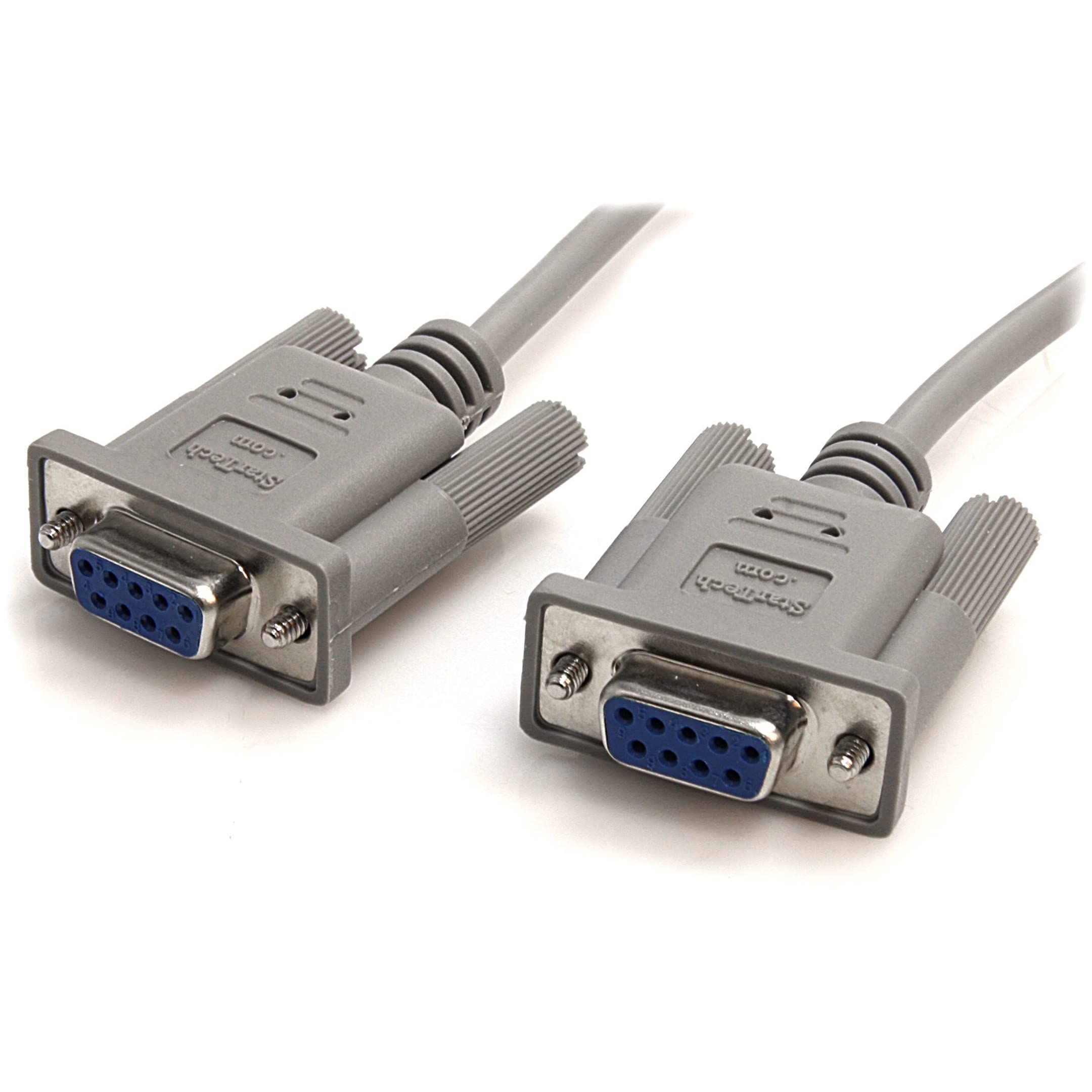 10FT CROSSWIRED RS232 SERIAL DB 9 NULL MODEM CABLE F/F