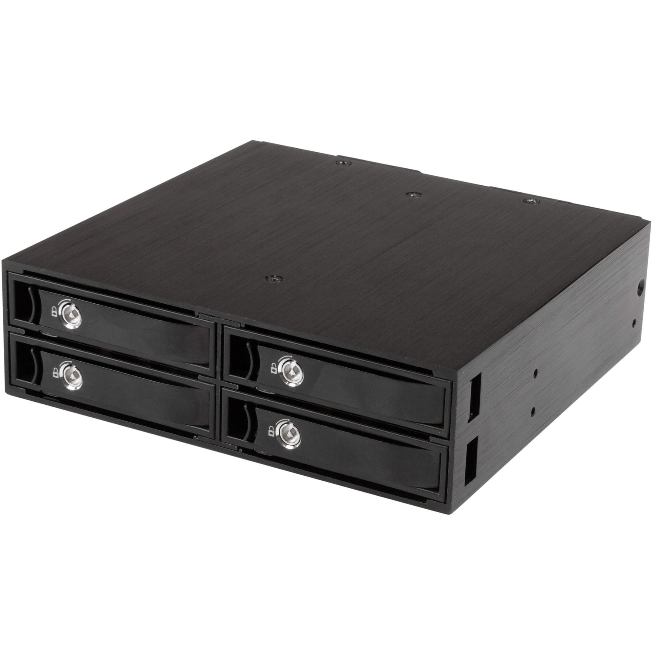 HARD DRIVE MOBILE RACK HOT SWAP QUAD 2.5IN SATA SAS HDD SSD HOTSWAP