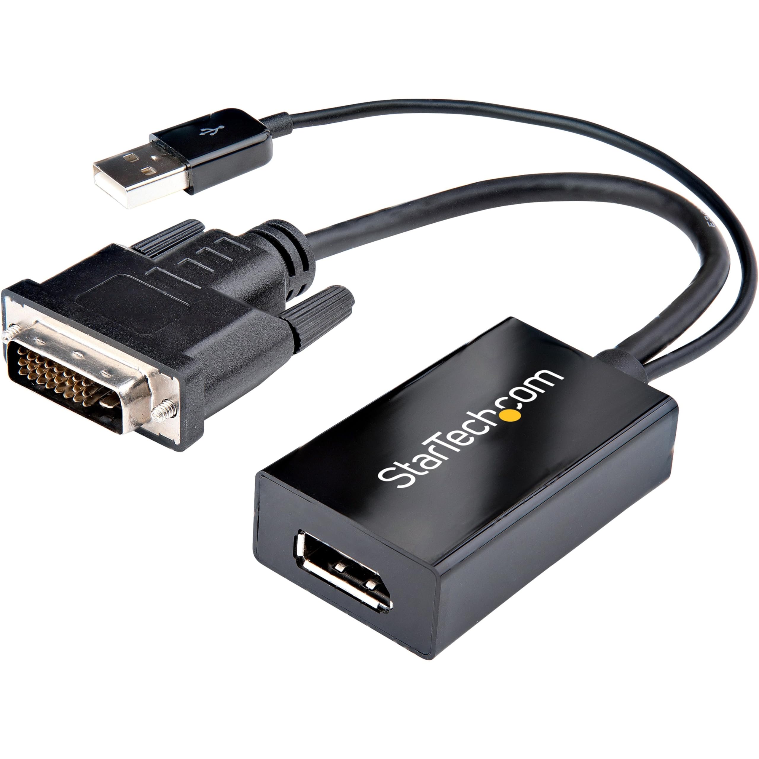 DVI TO DISPLAYPORT ADAPTER      DVI-D DP VIDEO CONVERTER USB POWER