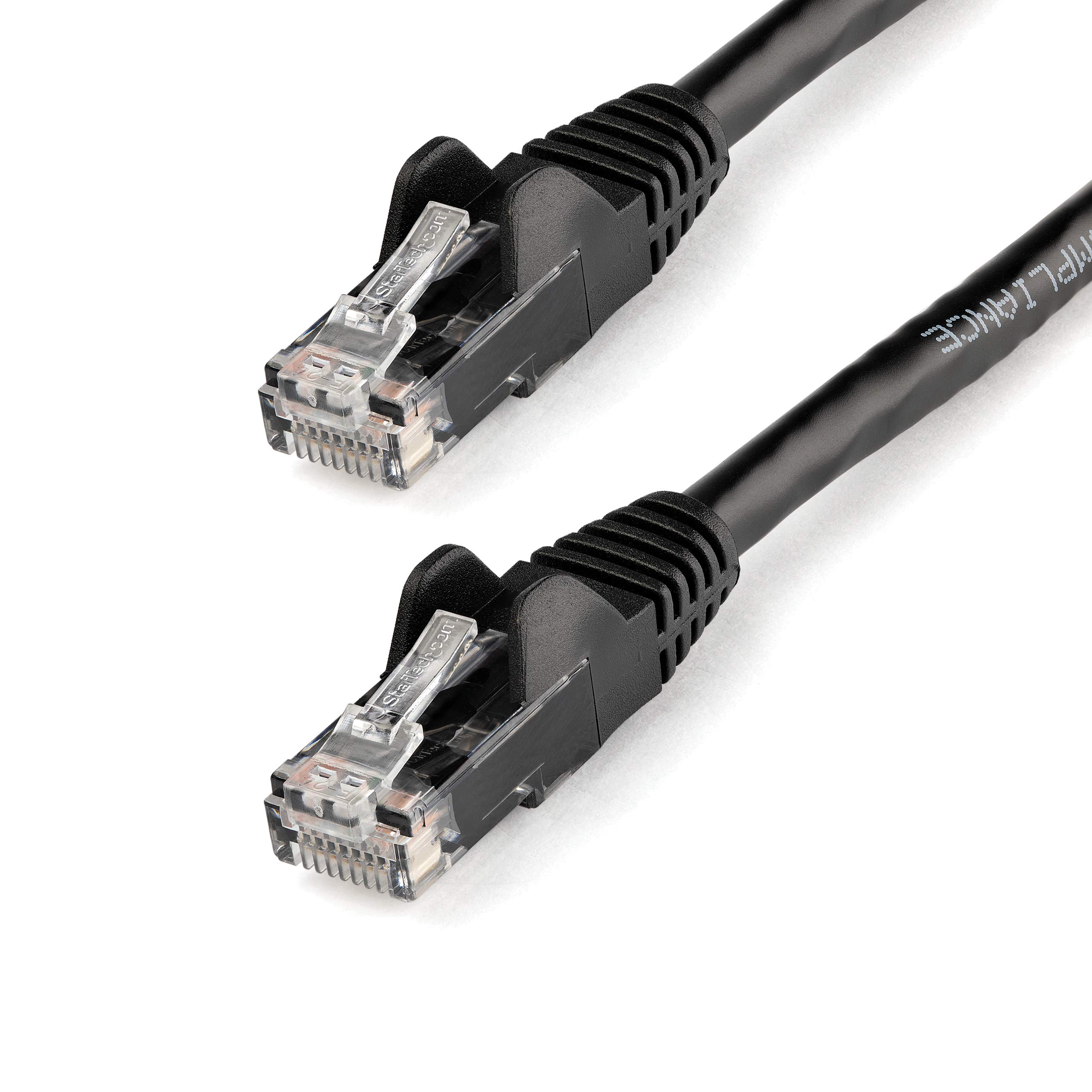 30FT BLACK CAT6 ETHERNET CABLE  SNAGLESS RJ45 UTP PATCH CABLE CORD