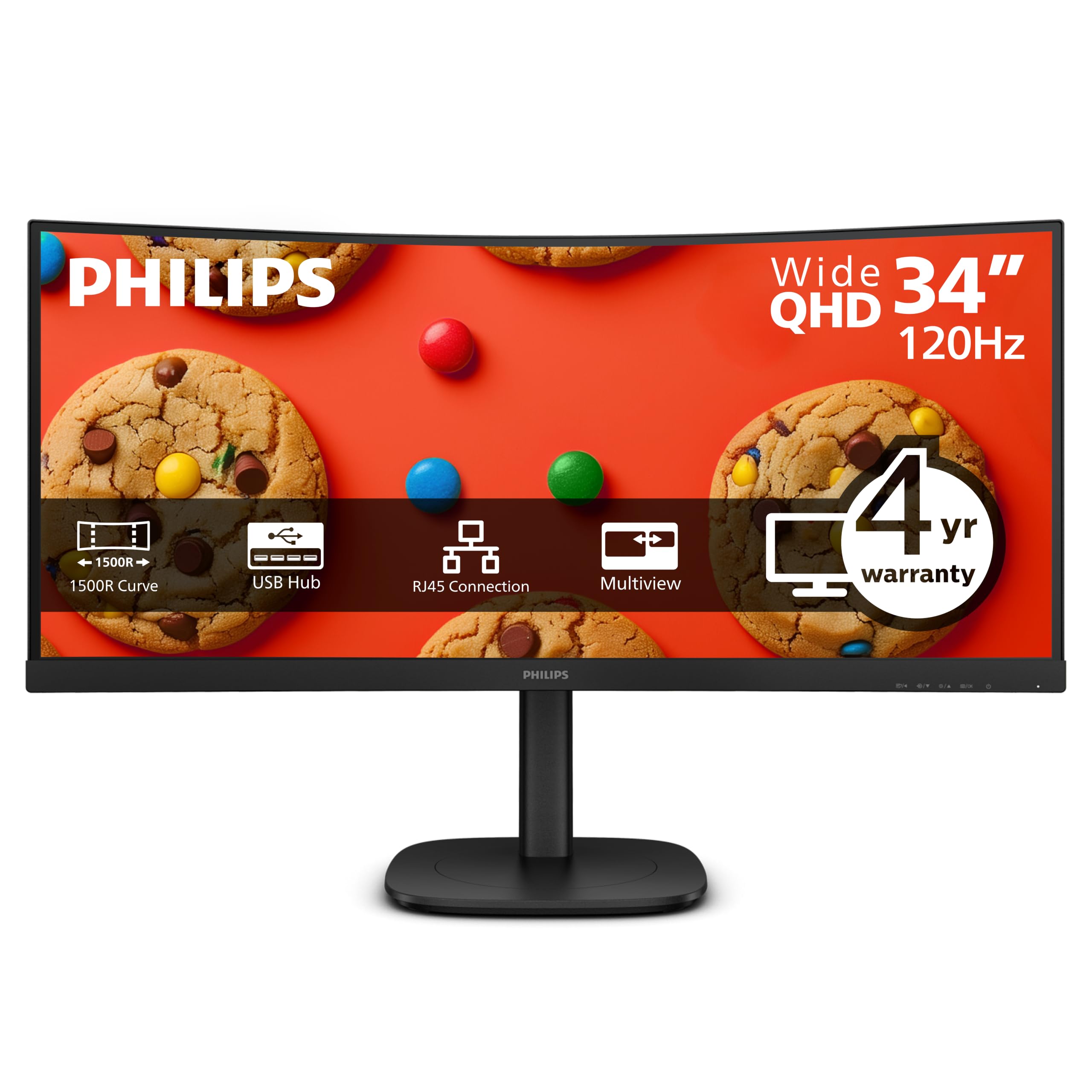 34B2U3600C - LCD MONITOR - CURVED - 3440 X 1440 - 34INCH - 4MS RESPONSE TIME - 0