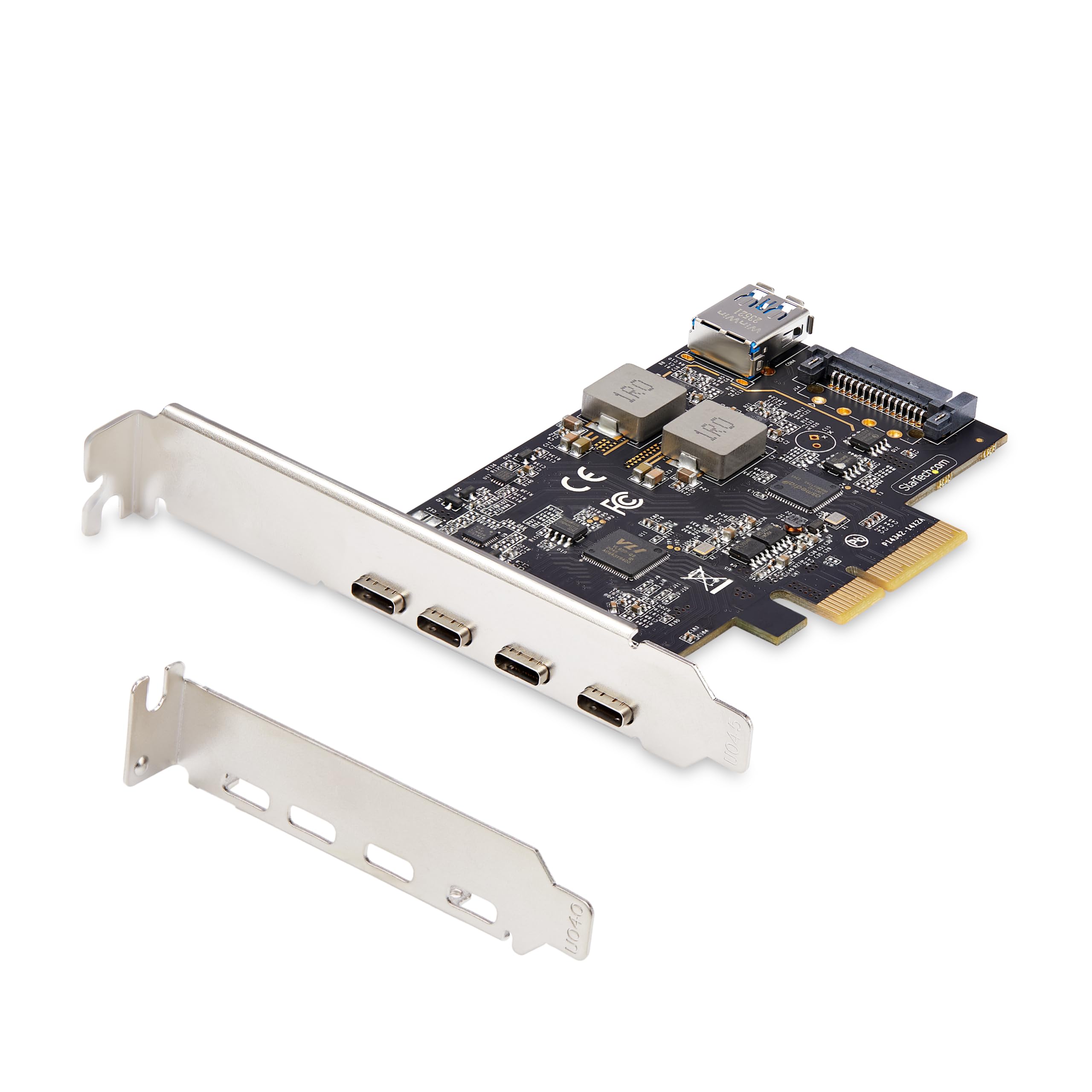 5-PORT USB PCIE CARD, USB 3.2 10GBPS, PCI EXPRESS CARD WITH 4X USB-C PORTS, 1X U