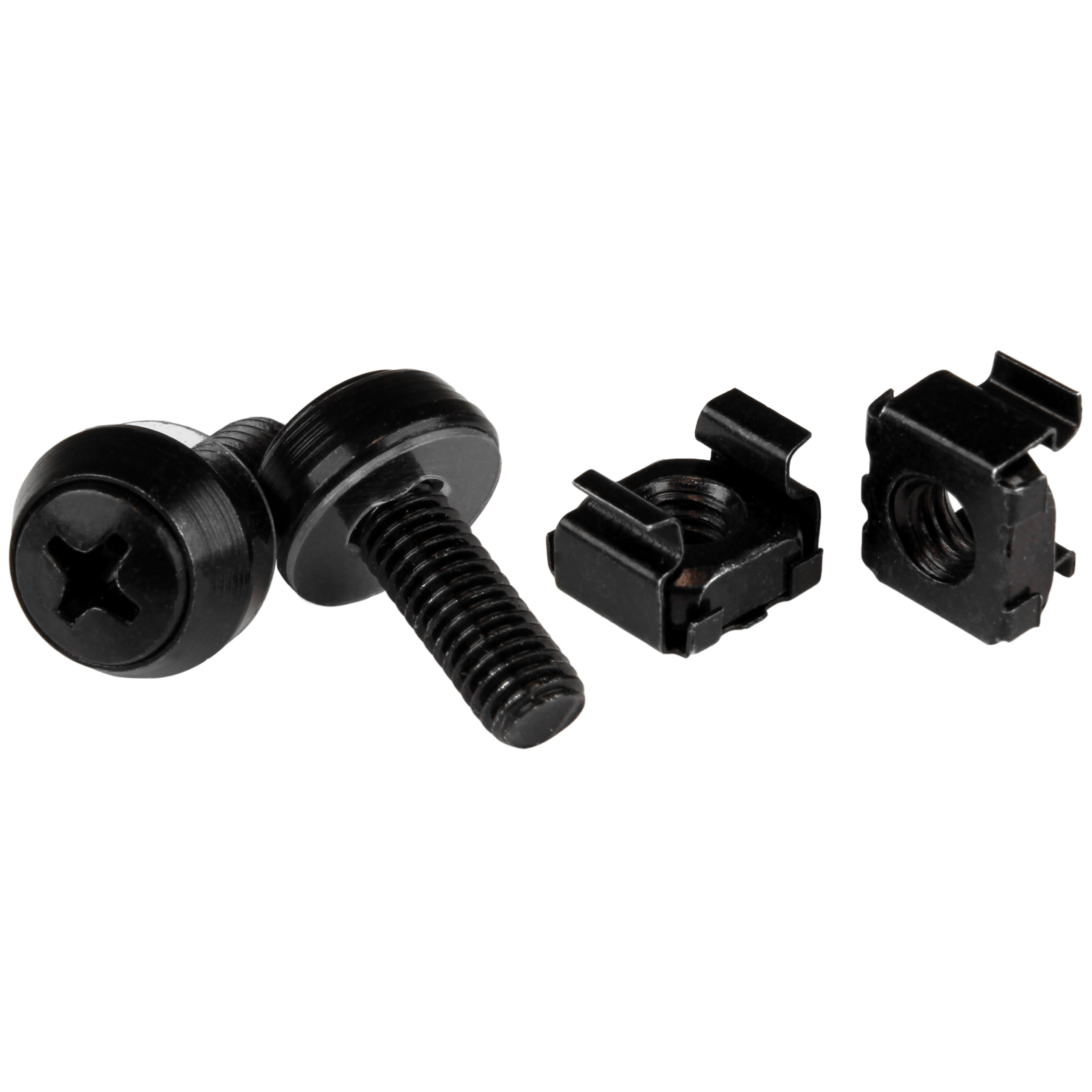 M6 MOUNTING SCREWS BLACK 12MM   100 PACK SERVER RACK M6 CAGE NUTS