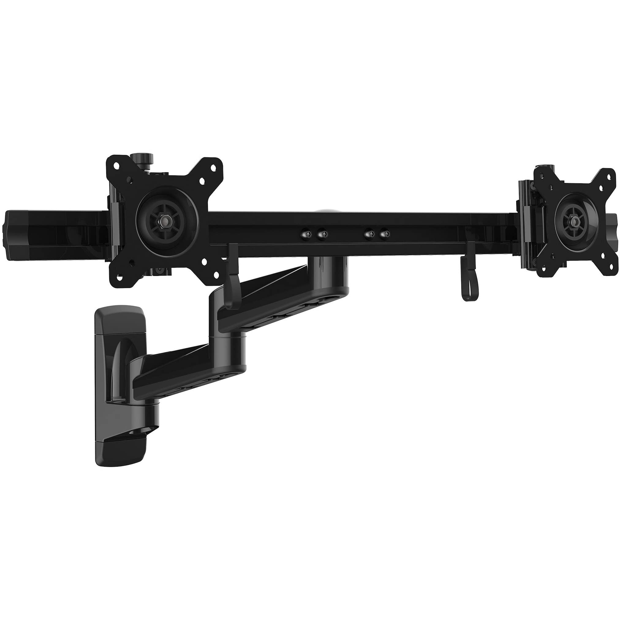 VESA 75X75/100X100MM DUAL COMPUTER MONITOR WALL MOUNT FOR 2 DISPLAYS UP TO 24IN