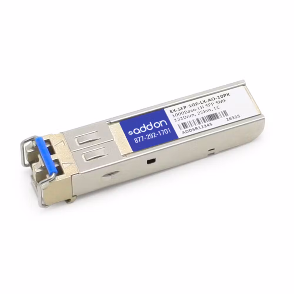 JUNIPER EX-SFP-1GE-LX COMP XCVR TAA 1G-LX LC 1310NM 10KM 0 TO 70C