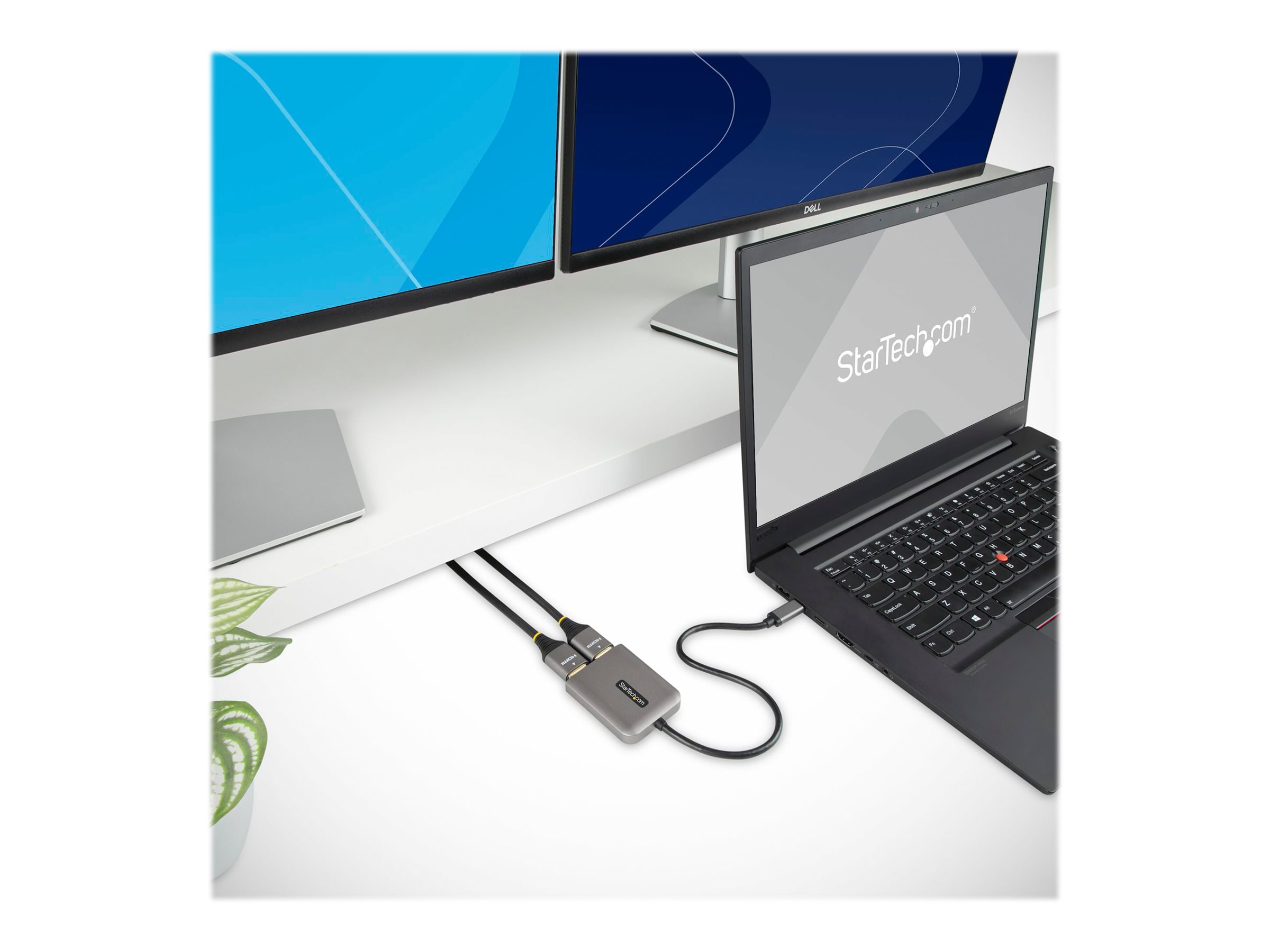 USBC HDMI MULTI MONITOR ADAPTER USB-C TO DUAL HDMI MST HUB DP 1.4