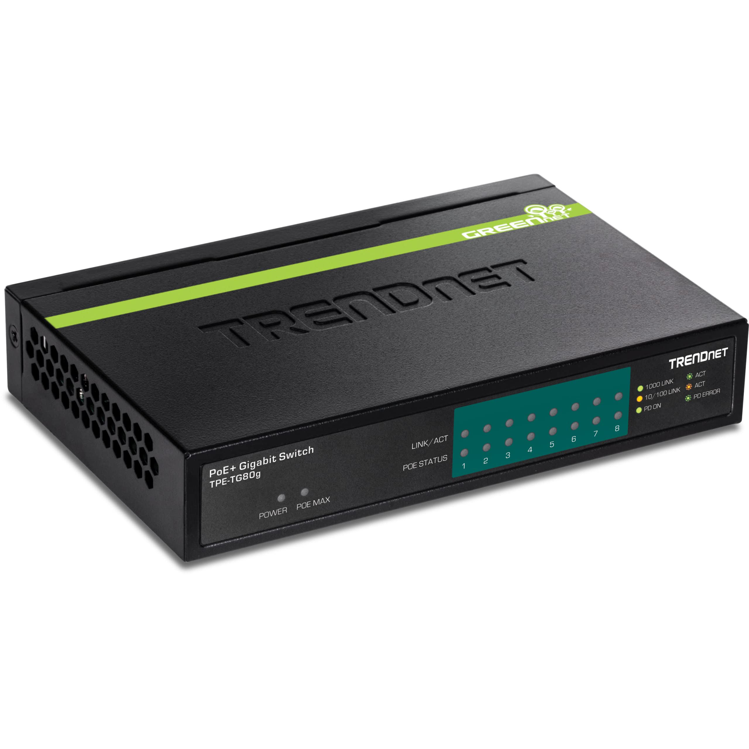 8-PORT GIGABIT GREENNET POE+ SWITCH