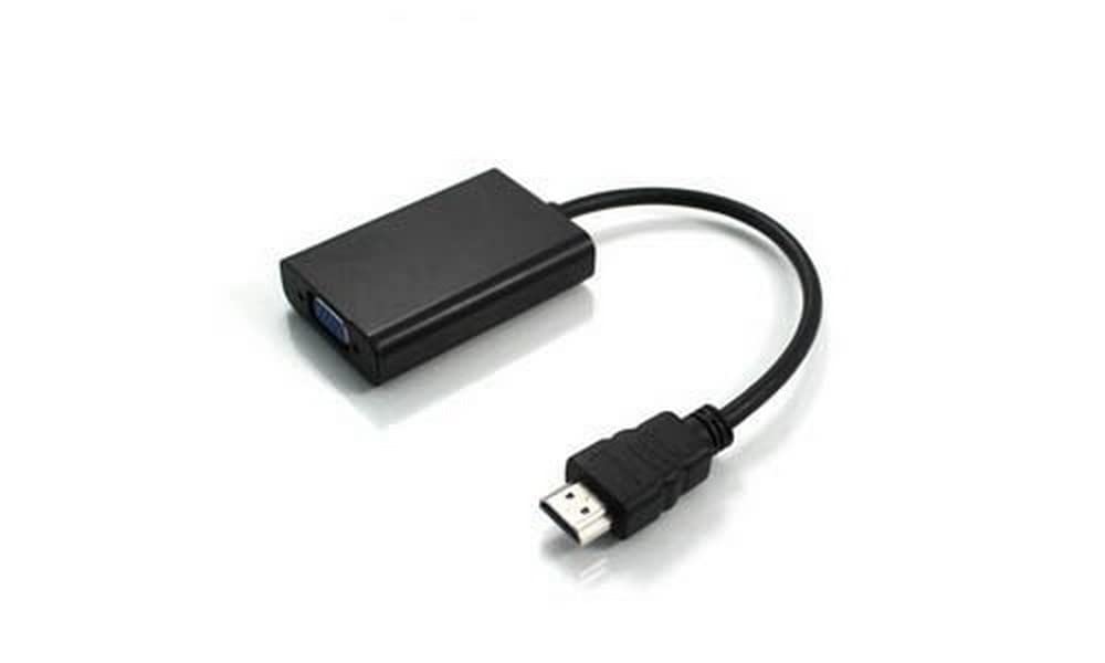 5PK 8IN HDMI TO VGA M/F BLACK   ADAPTER CABLE