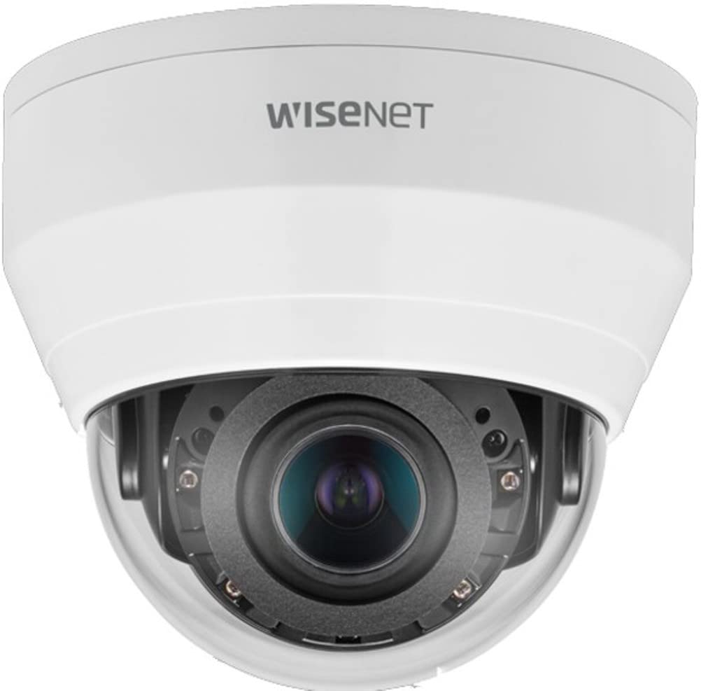 WISENET Q NETWORK INDOOR DOME CAMERA, 5MP @ 30FPS, MOTORIZED VARI-FOCAL LENS 3.1