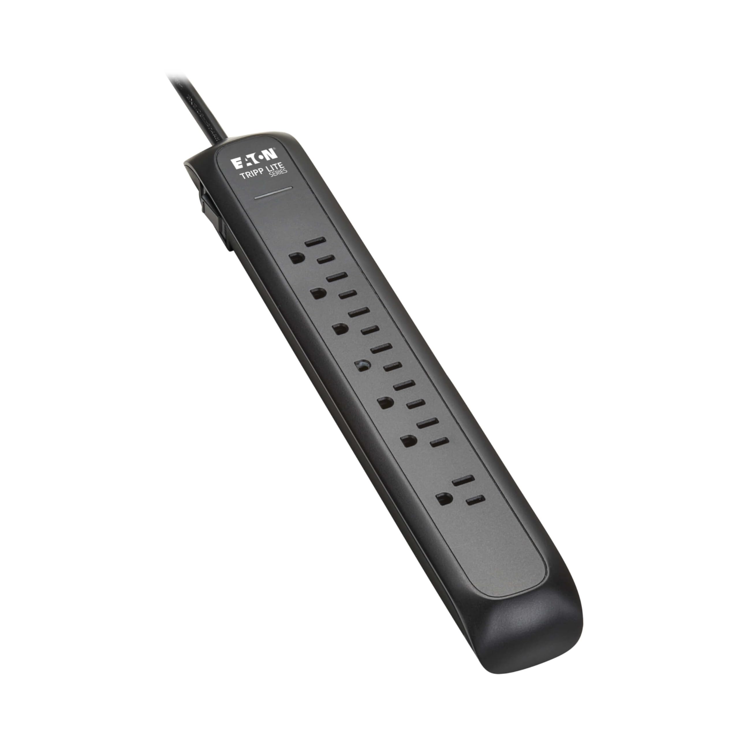7-OUTLET SURGE PROTECTOR 5-15R  1500 JOULES 6 FT. CORD BLACK
