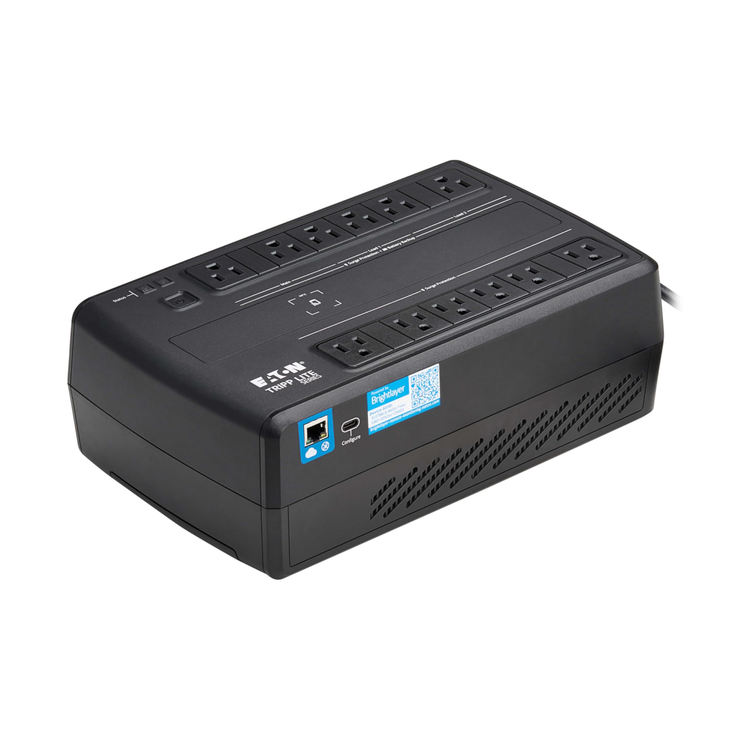 750VA 450W 120V LINE-INTERACTIVE CLOUD-CONNECTED UPS W REMOTE MONITORING 12 NEMA