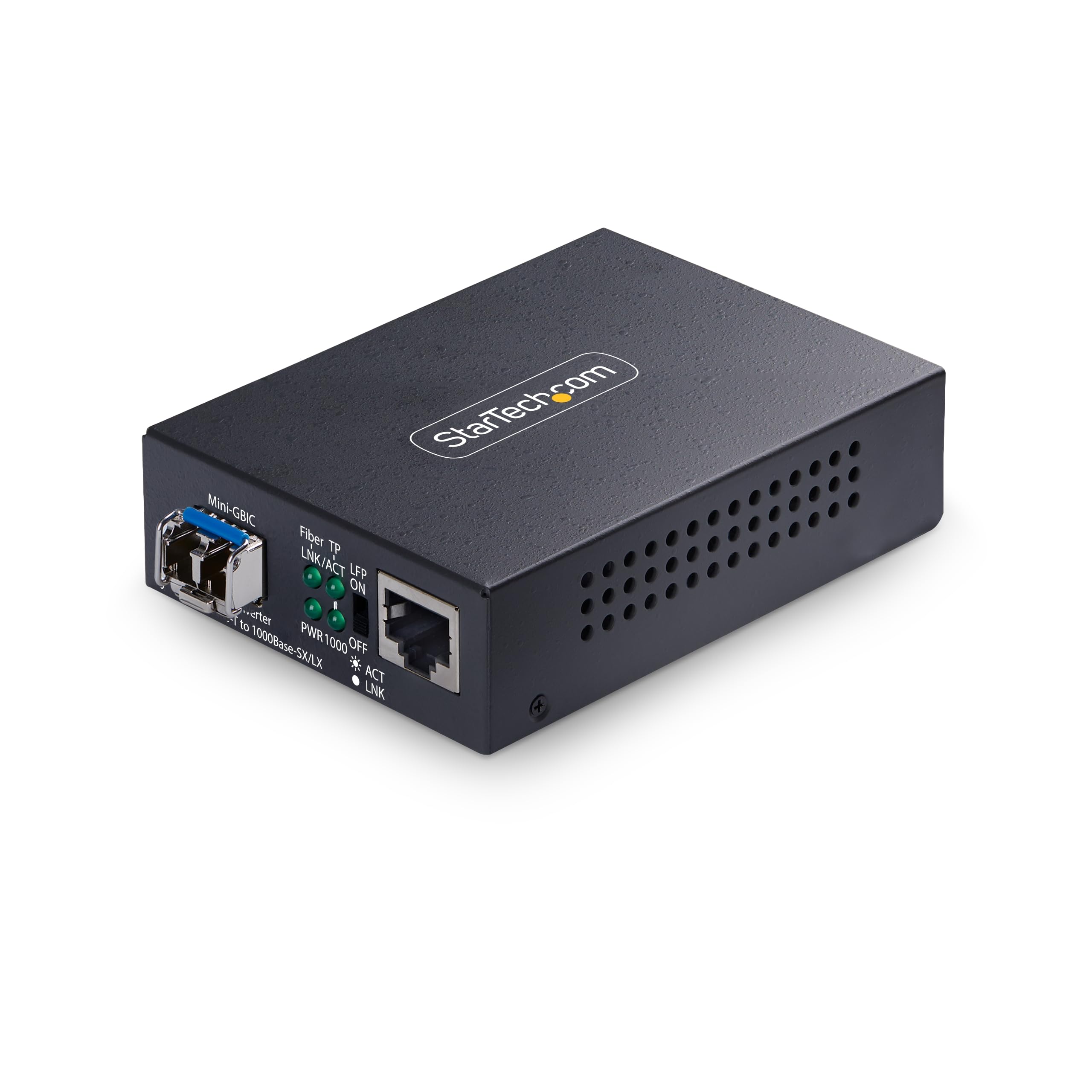 SINGLE-MODE (SM) LC FIBER MEDIA CONVERTER FOR 10/100/1000 NETWORKS, STANDALONE G