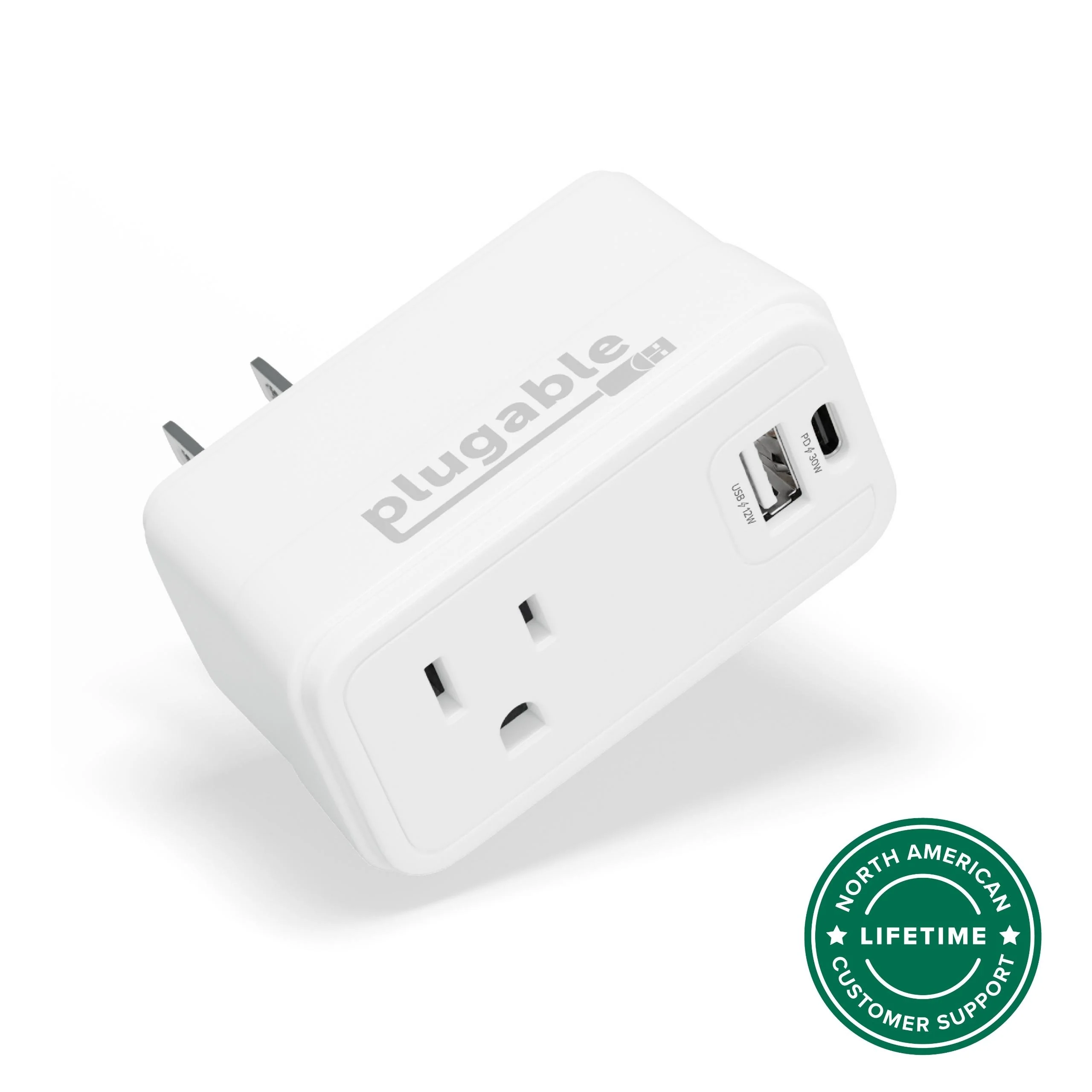 PLUGABLE 32W USBC USB CHARGER   32W USB-C USB-A AC OUTLET CHARGER