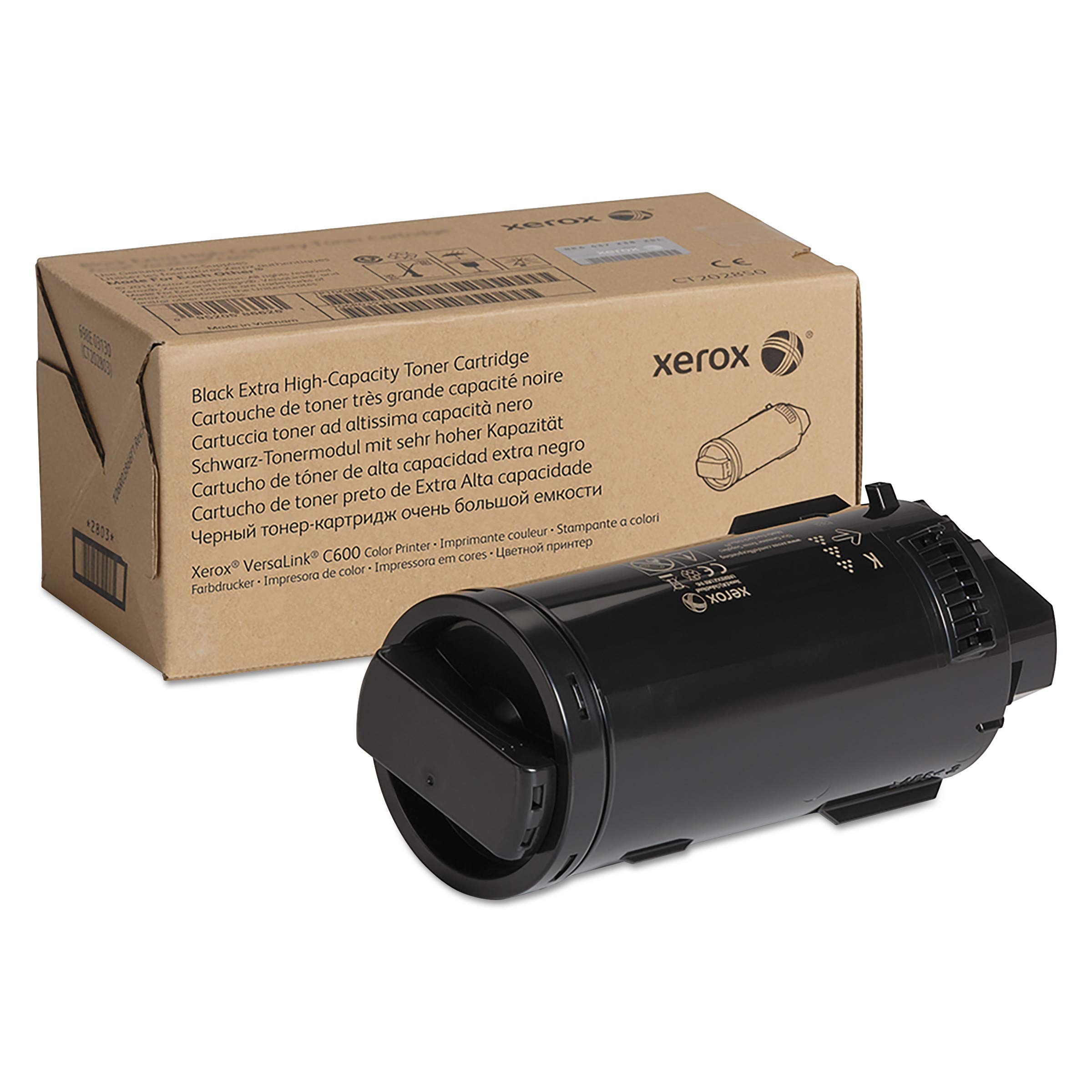 GENUINE XEROX BLACK EXTRA HIGH CAPACITY TONER CARTRIDGE FOR THE VERSALINK C600