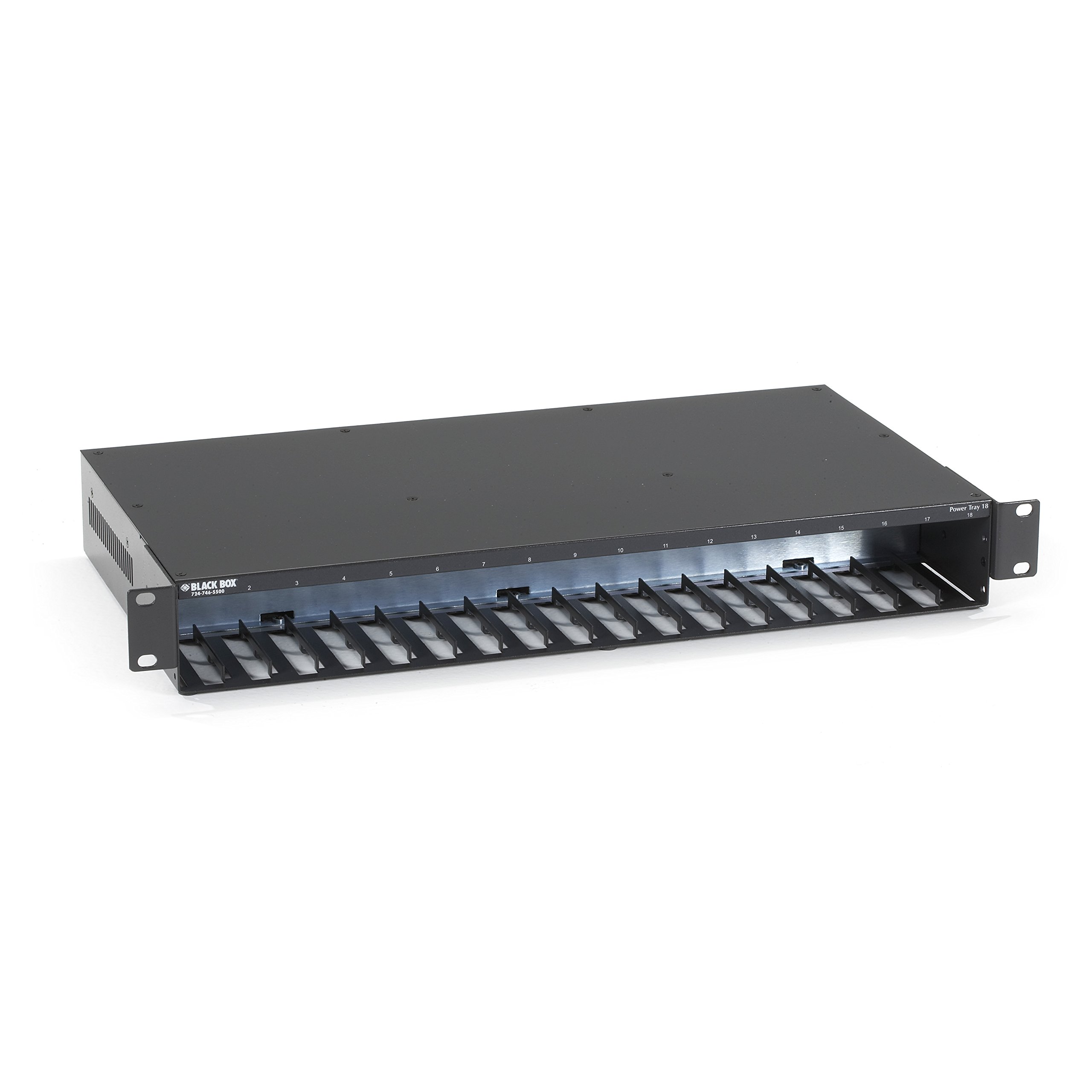 RACKMOUNT POWER TRAY - 18-SLOT, AC POWER, MINI MEDIA CONVERTERS