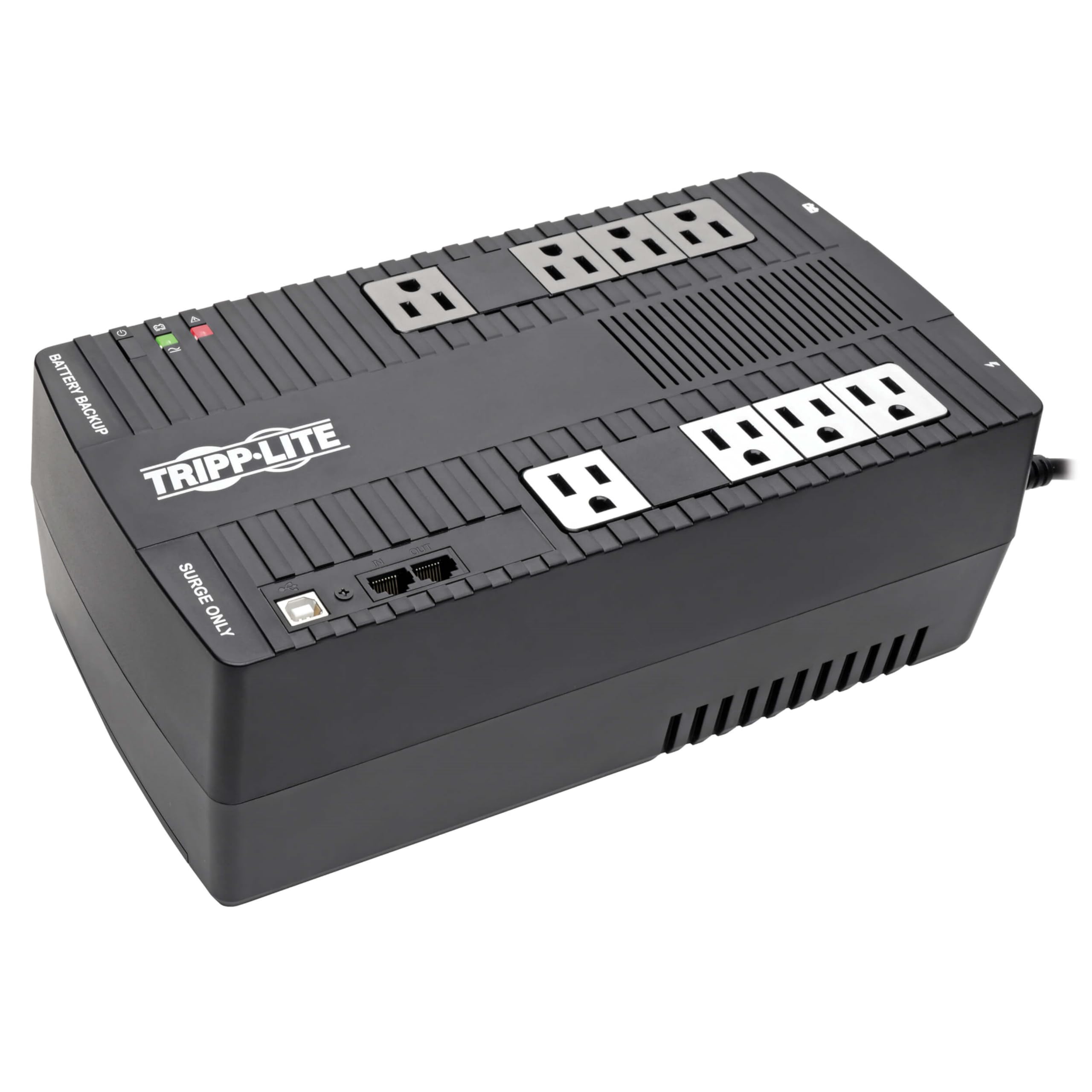 EATON TRIPP LITE SERIES 700VA 350W LINE-INTERACTIVE UPS - 8 NEMA 5-15R OUTLETS,
