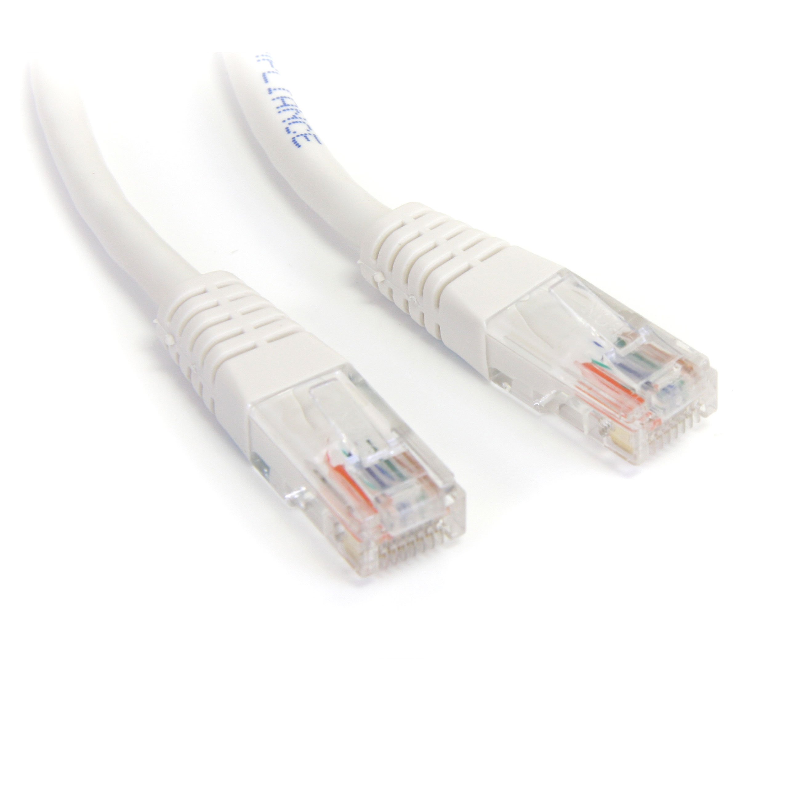 1FT WHITE CAT5E ETHERNET CABLE  RJ45 PATCH CABLE GIGABIT LAN CORD