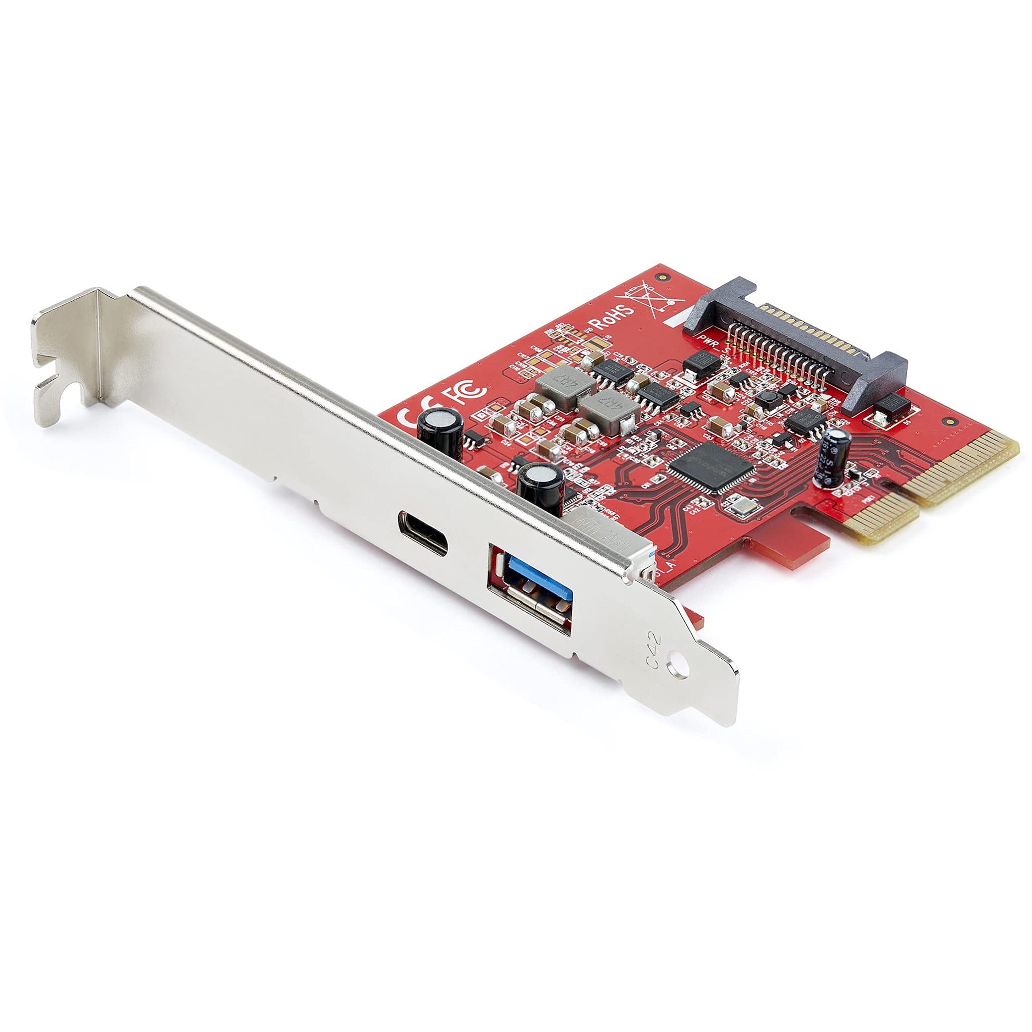 2 PORT USB C PCIE CARD USB 3.1  GEN 2 TYPE C/A PCI EXPRESS CARD