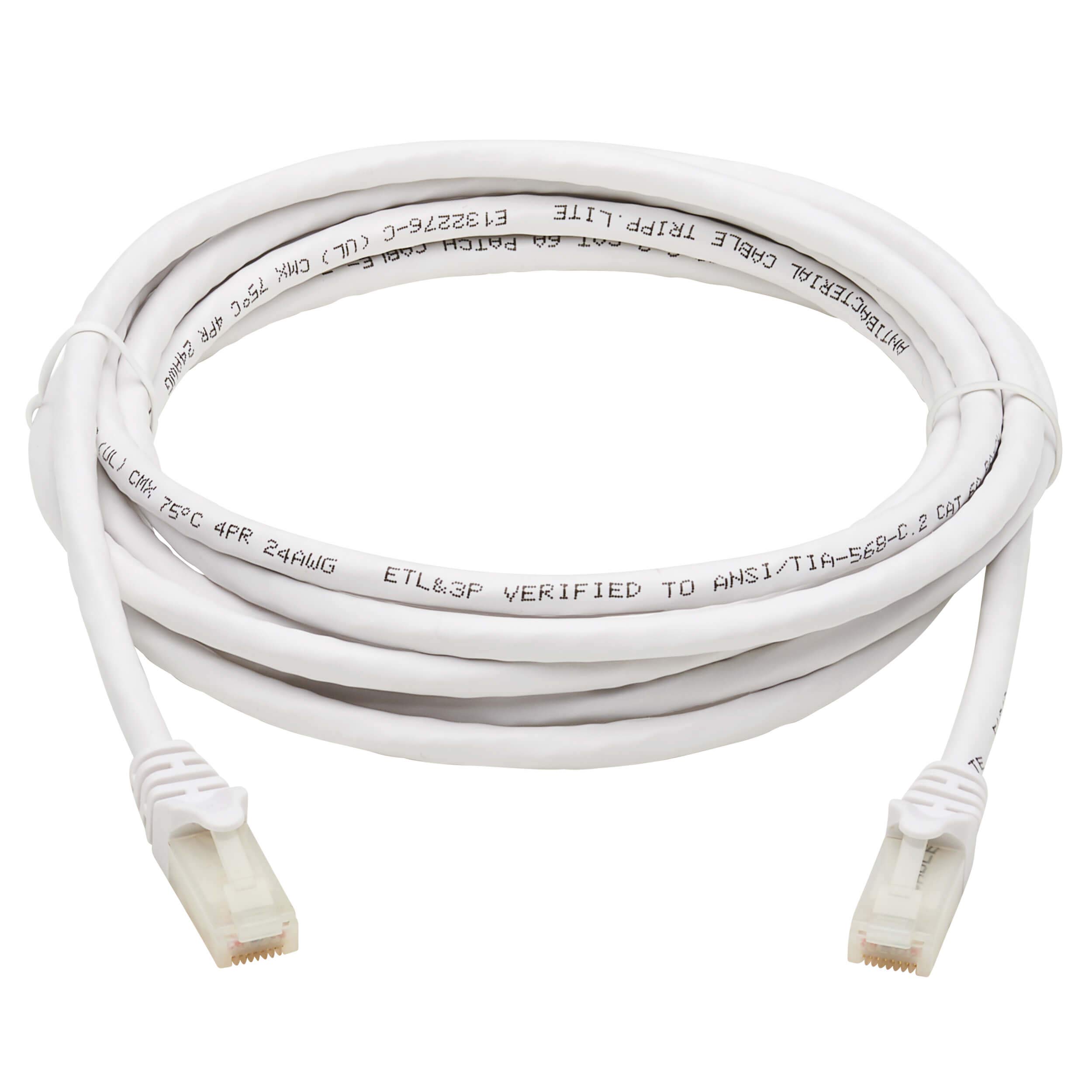 10FT CAT6A WHITE M/M SNAGLESS   ANTIBACTERIAL SAFE-IT 10G ENET CBL
