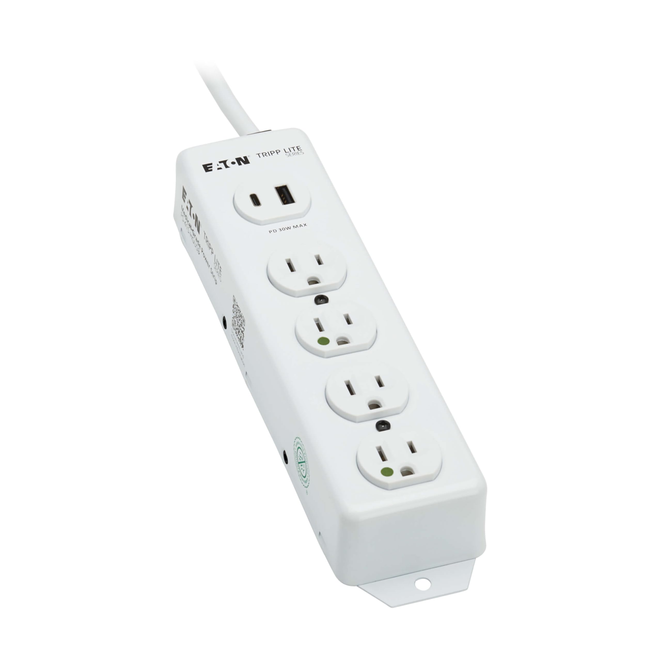EATON TRIPP LITE SERIES SAFE-IT MEDICAL-GRADE POWER STRIP, UL 1363, 4 HOSPITAL-G