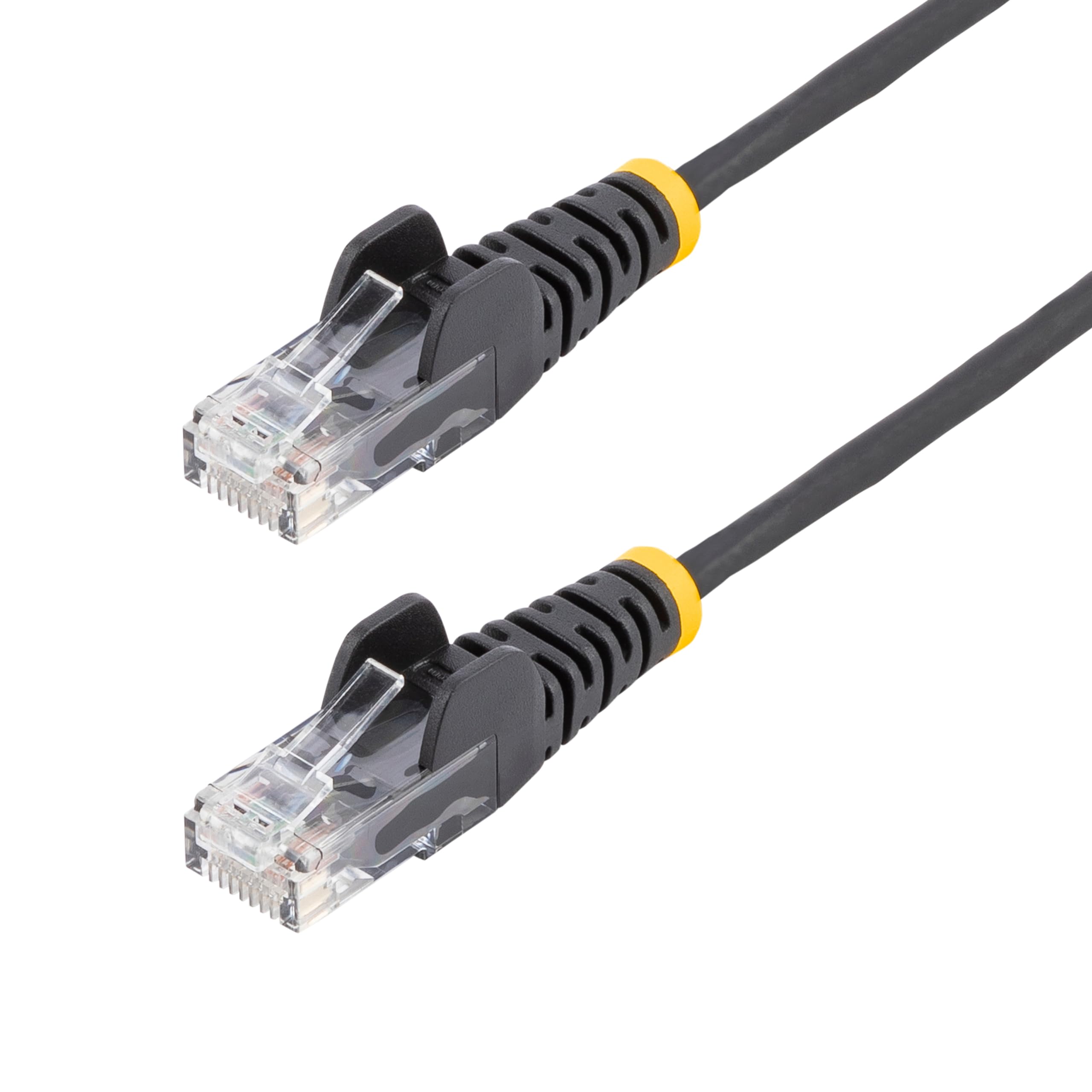 10FT BLACK CAT6 ETHERNET CABLE  SLIM SNAGLESS RJ45 UTP PATCH CABLE